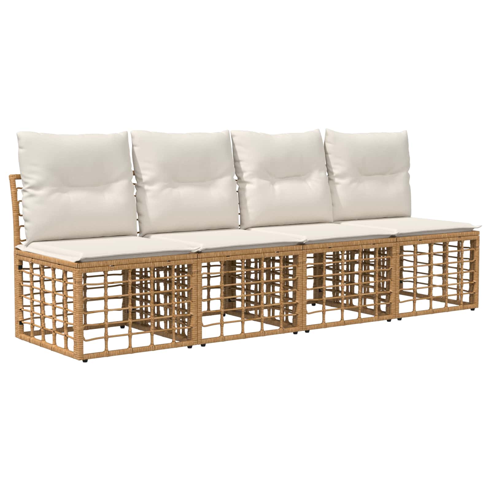 vidaXL Tuinbankenset 8 st Zwart en Donkergrijs poly rattan