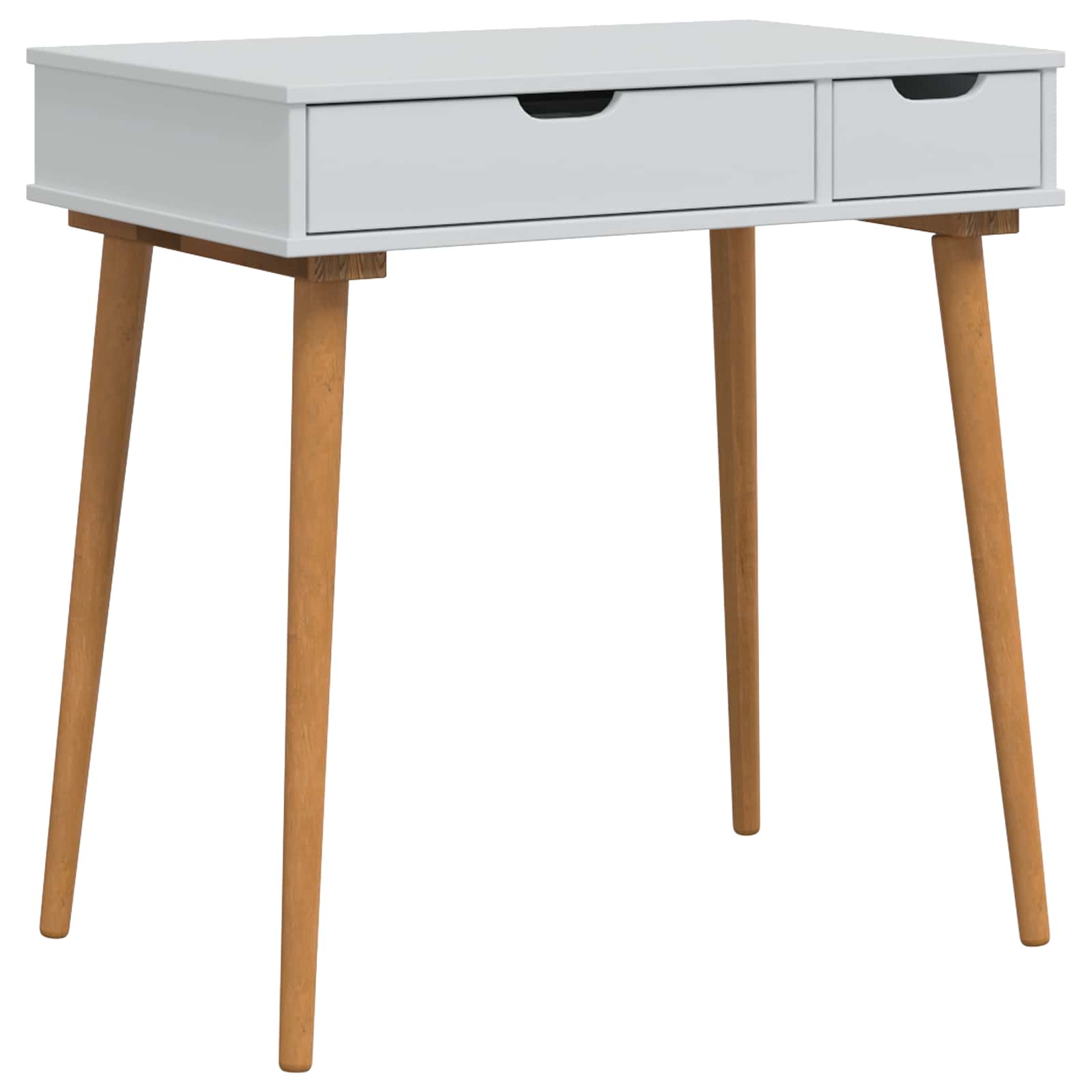 vidaXL Toilettafel Set FAUSKE 2 pcs Wit 76 x 50 x 143 cm