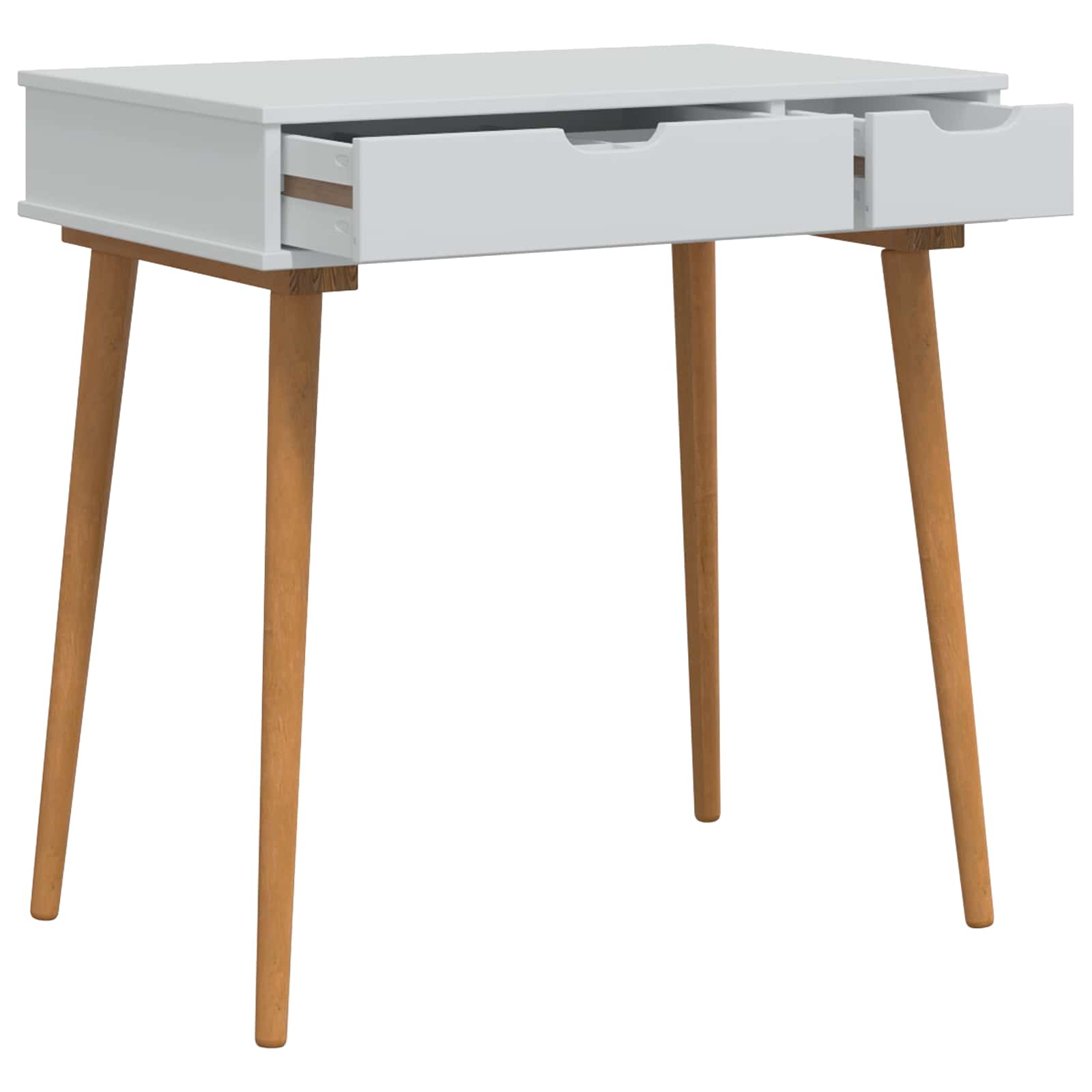 vidaXL Toilettafel Set FAUSKE 2 pcs Wit 76 x 50 x 143 cm