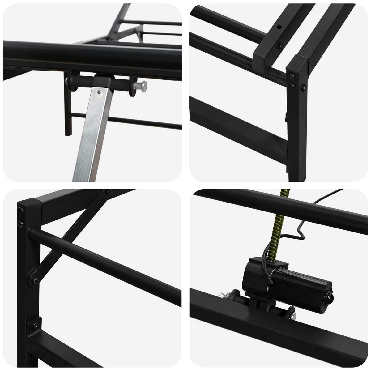 vidaXL Elektrisch Verstelbaar Bedframe Zwart 120 x 190 cm Staal