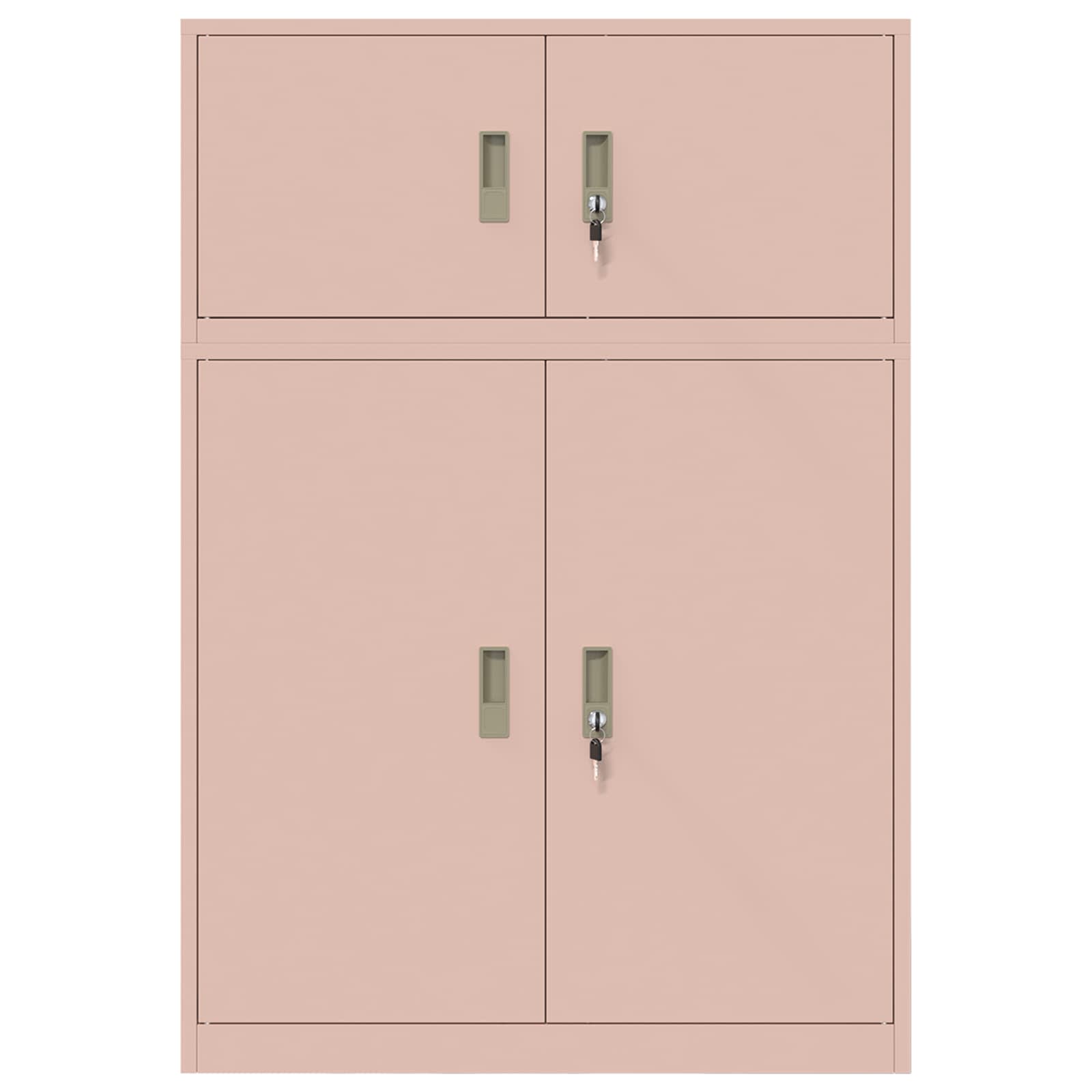 vidaXL Opbergkast 2 st Zwart 90 x 40 x 130 cm Staal Vergrendelbaar