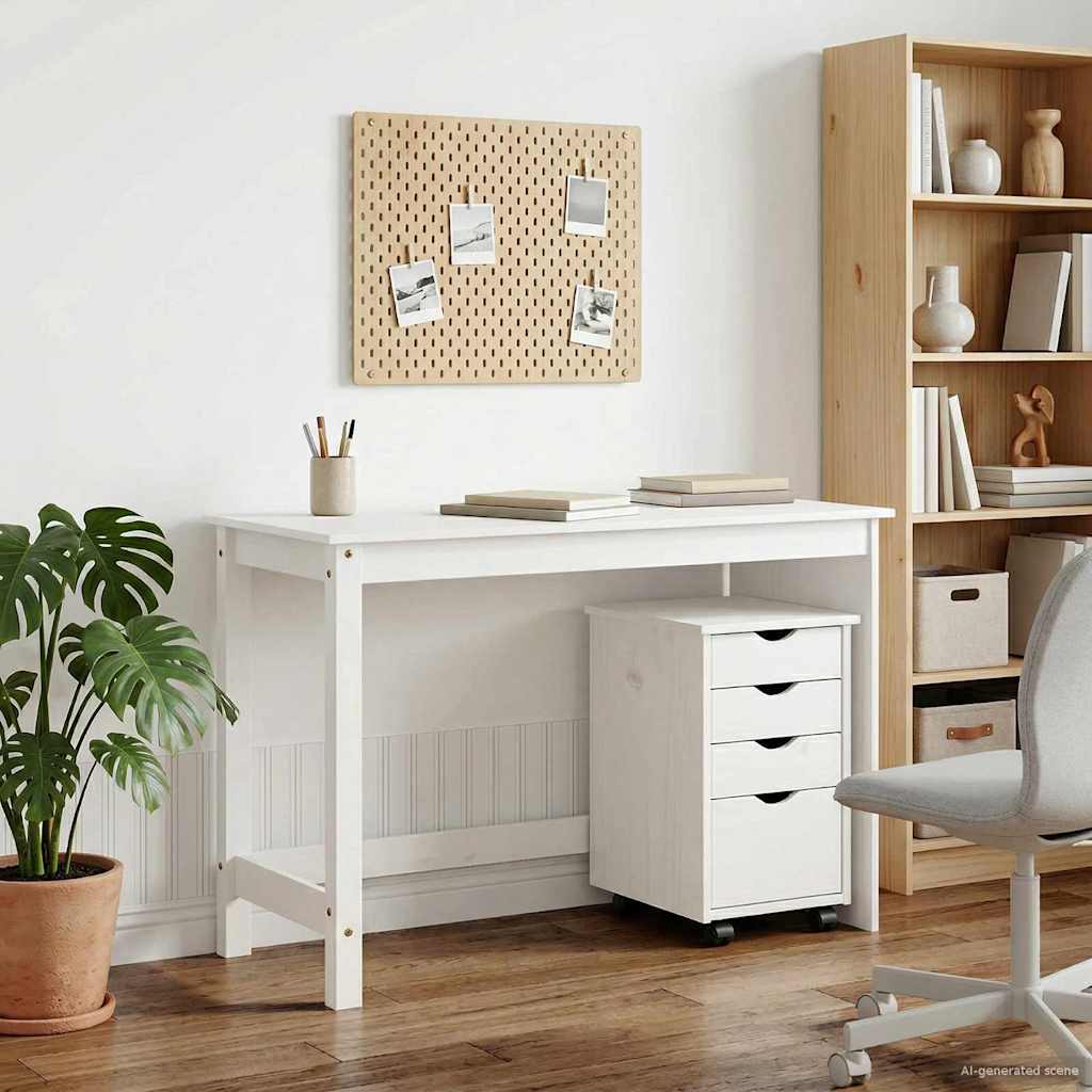 vidaXL Bureau Kas Set 2 st HoningBruin Massief grenenhout
