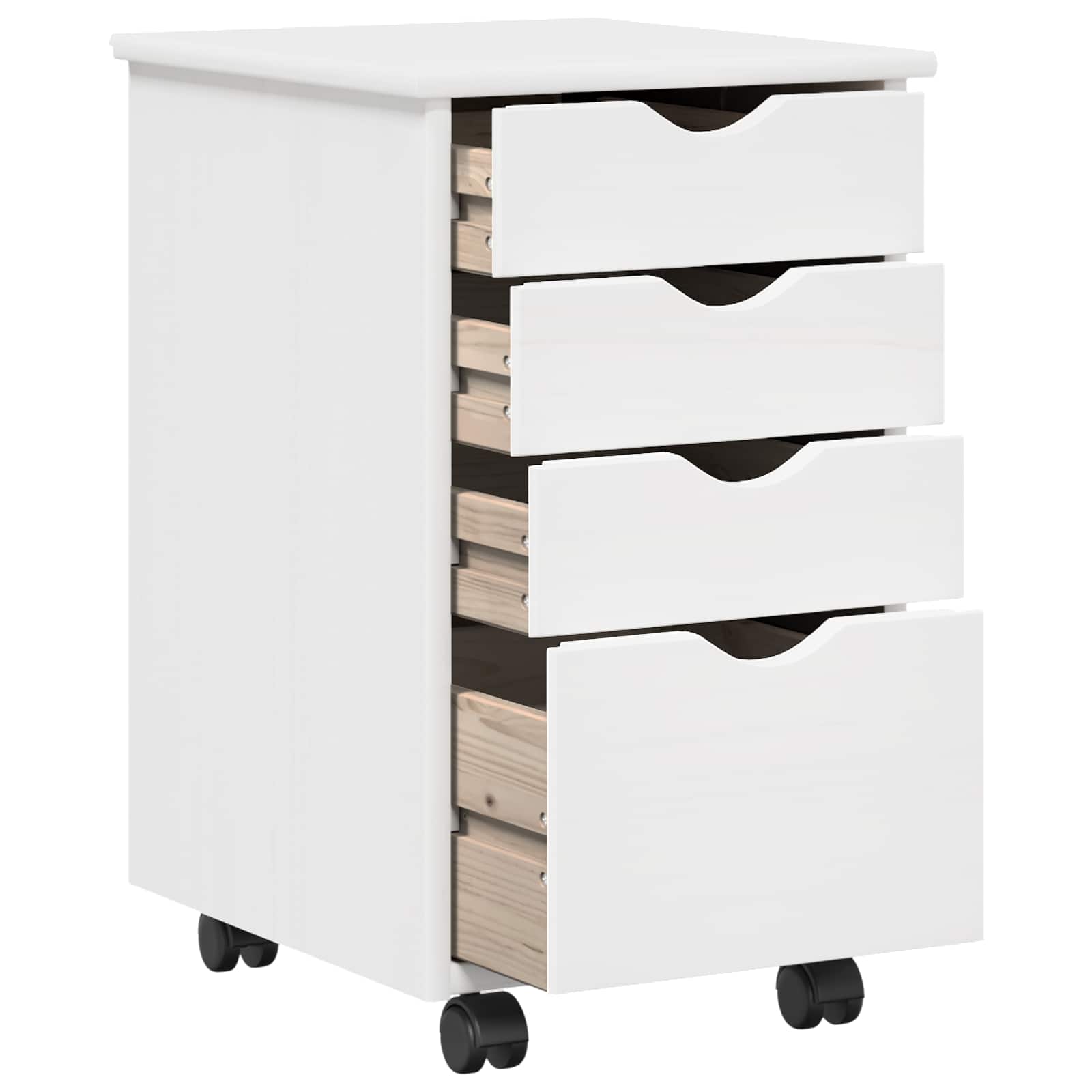 vidaXL Bureau Kas Set 2 st HoningBruin Massief grenenhout