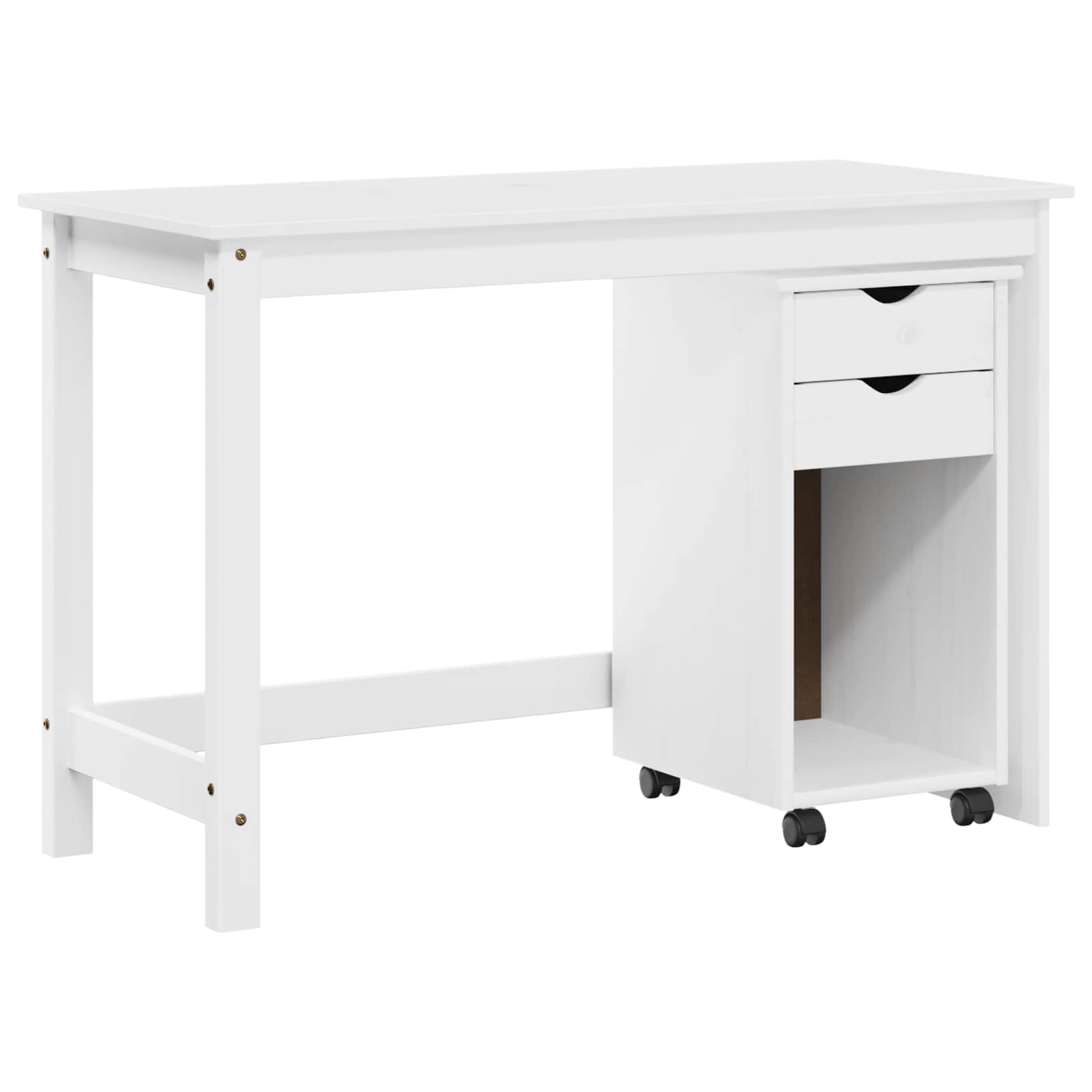 vidaXL Bureau Kas Set 2 st HoningBruin Massief grenenhout