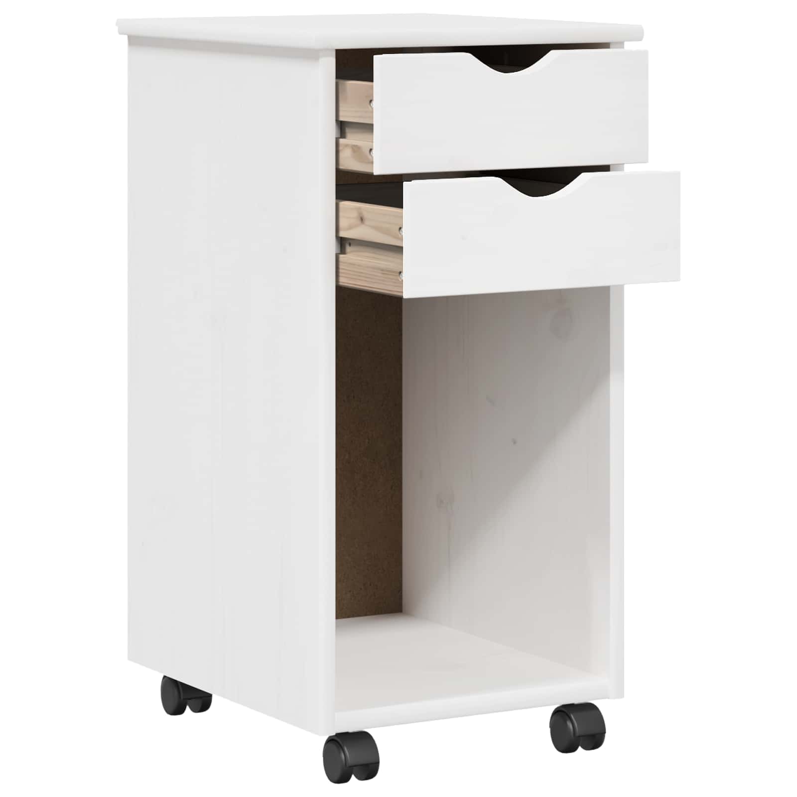 vidaXL Bureau Kas Set 2 st HoningBruin Massief grenenhout