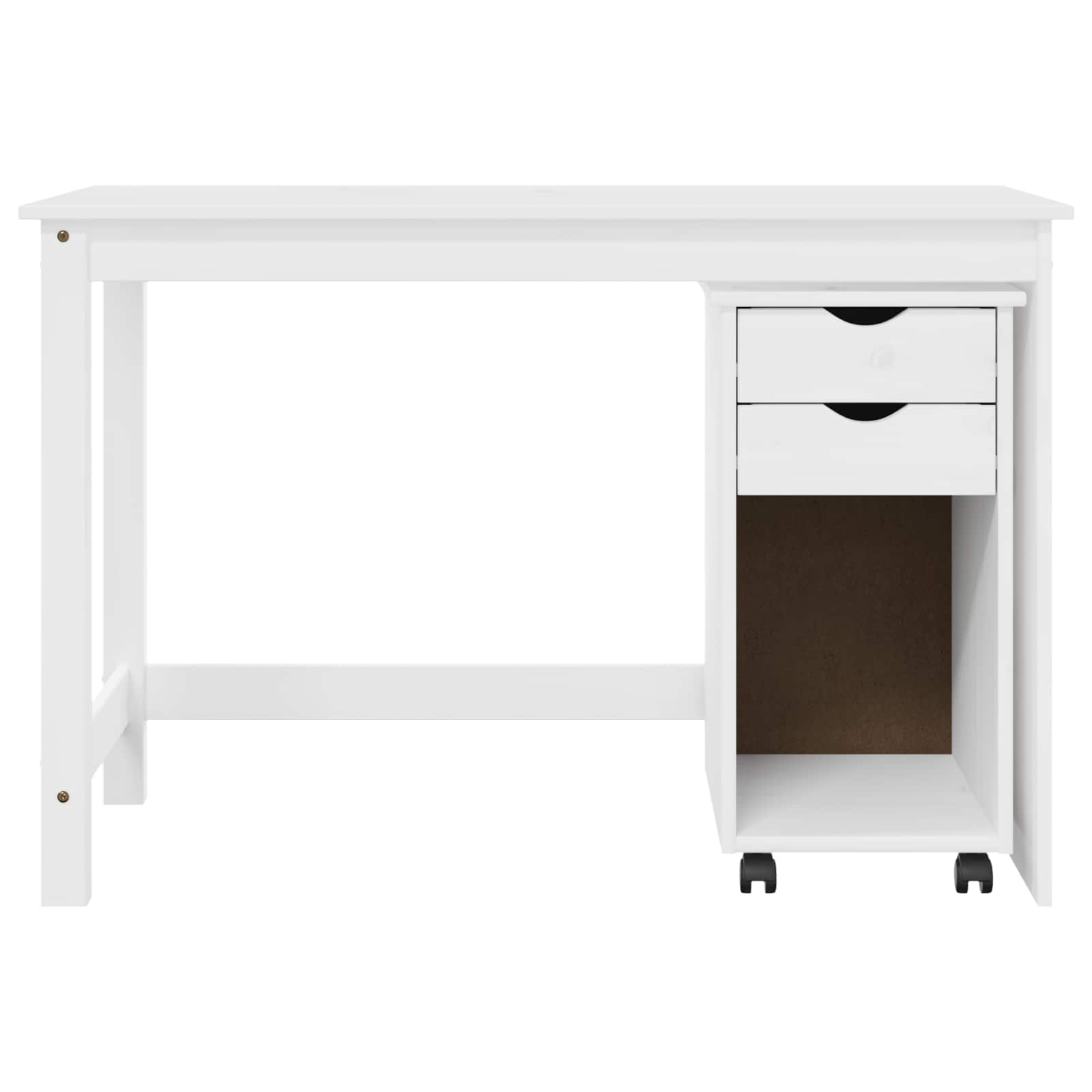 vidaXL Bureau Kas Set 2 st HoningBruin Massief grenenhout