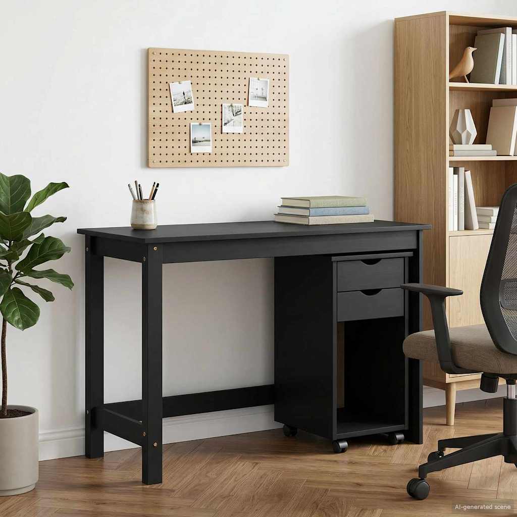 vidaXL Bureau Kas Set 2 st HoningBruin Massief grenenhout