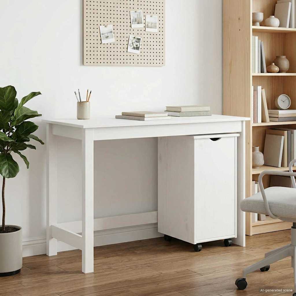 vidaXL Bureau Kas Set 2 st HoningBruin Massief grenenhout