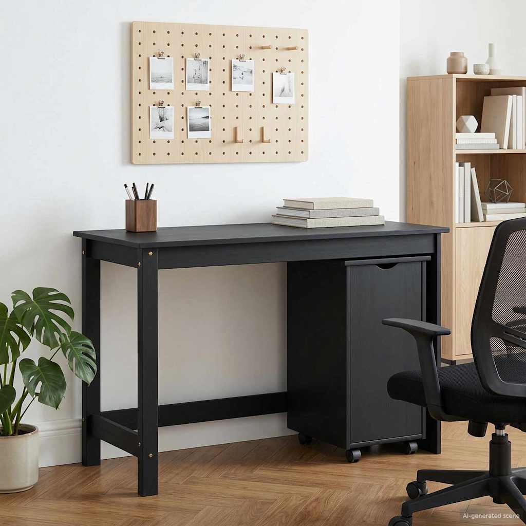vidaXL Bureau Kas Set 2 st HoningBruin Massief grenenhout