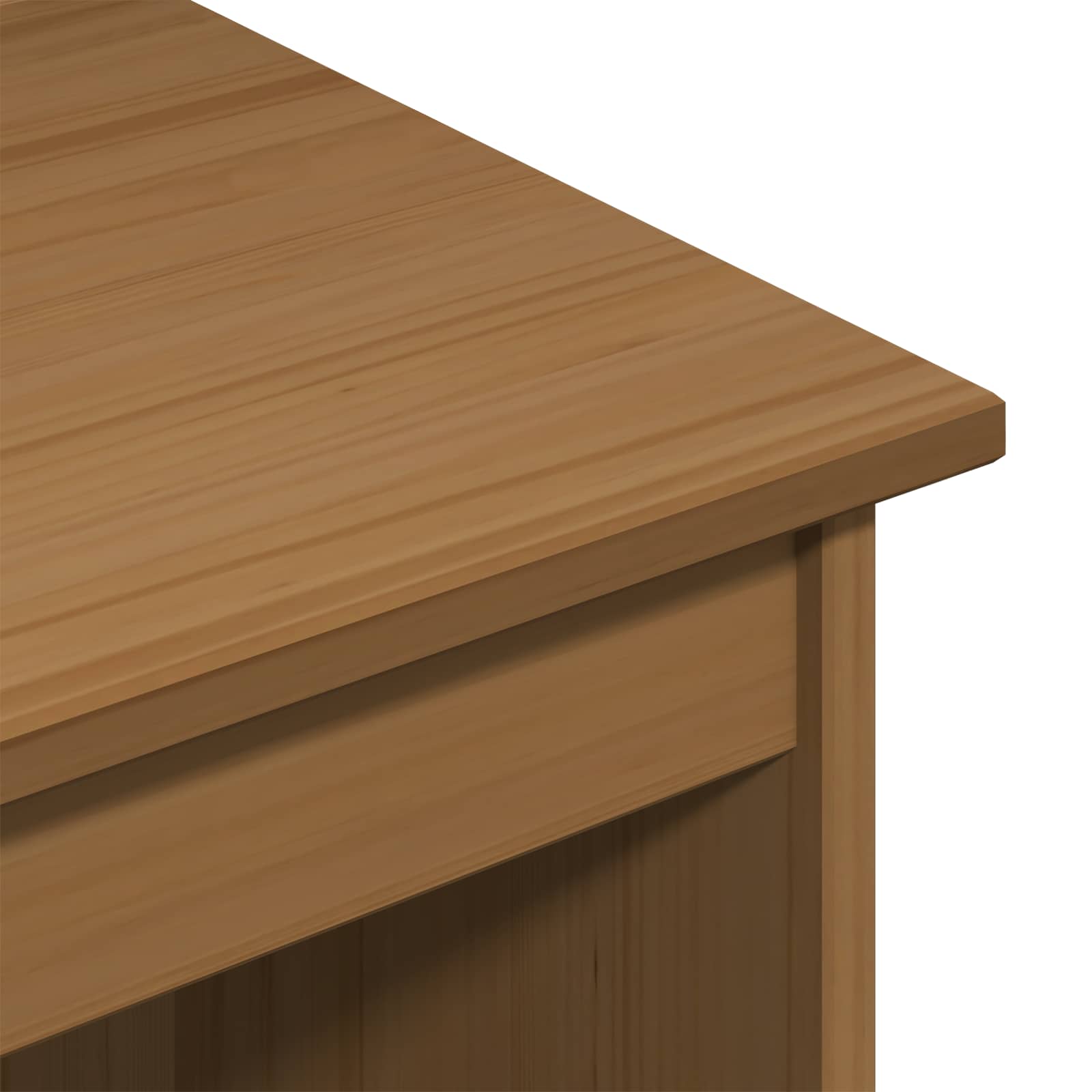 vidaXL Bureau en rollende kast set MOSS 2 pcs HoningBruin