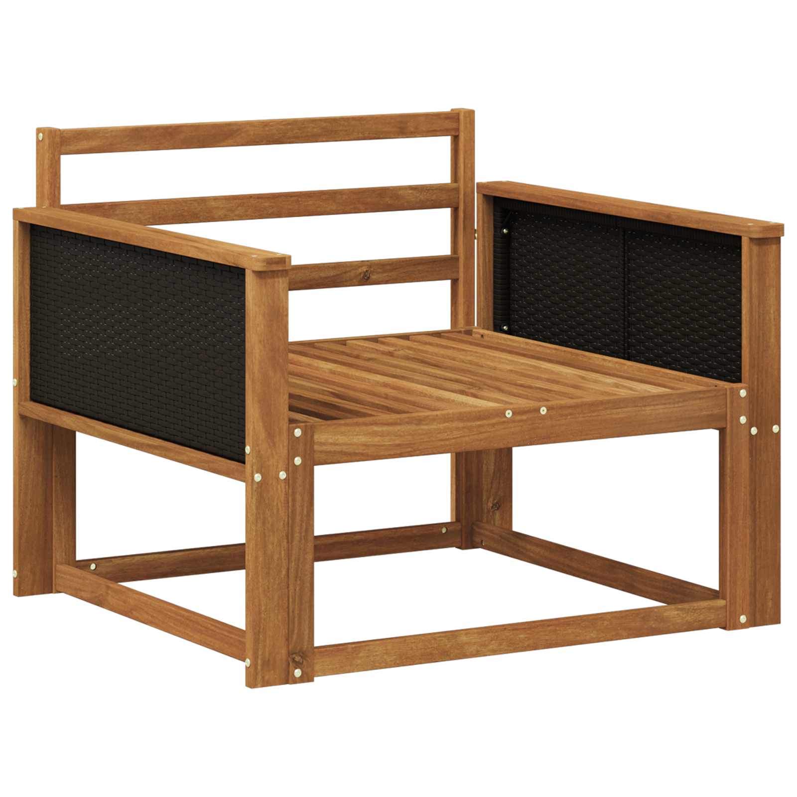 vidaXL Buiten Midden Sofa Massief Acaciahout Naturel