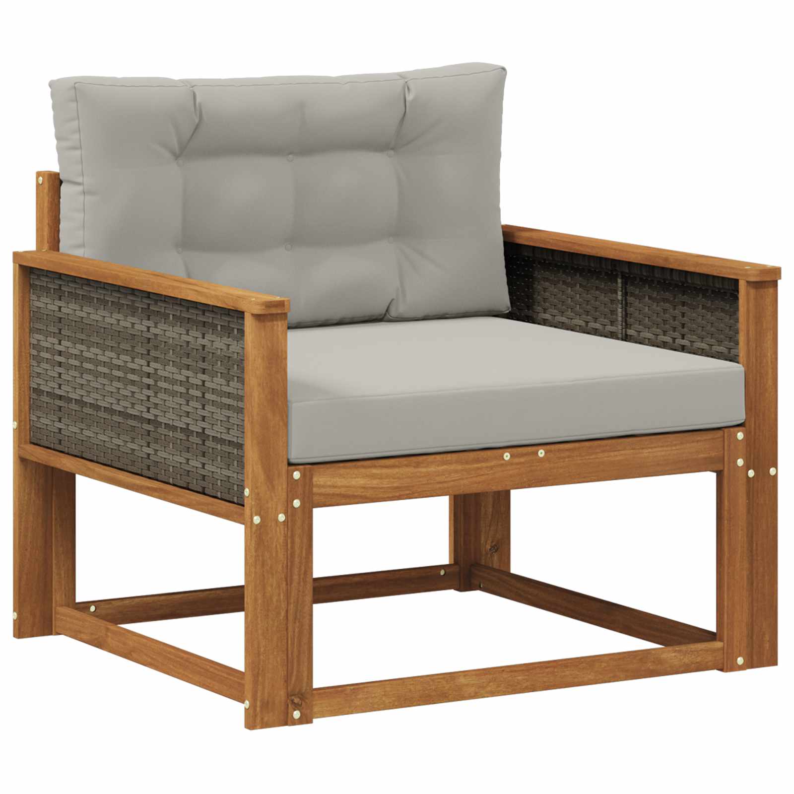 vidaXL Buiten Midden Sofa Massief Acaciahout Naturel
