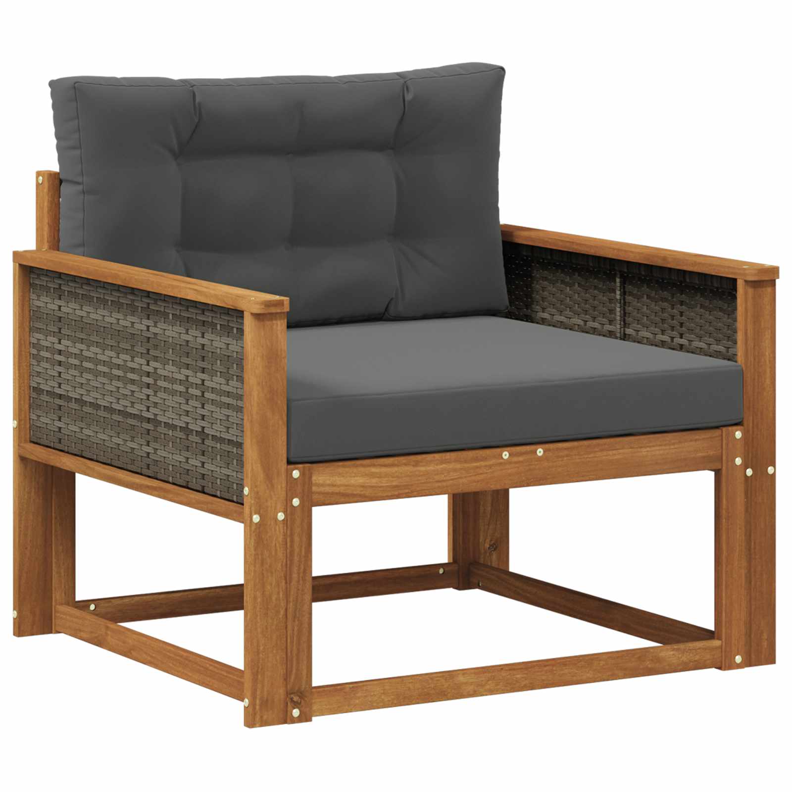 vidaXL Buiten Midden Sofa Massief Acaciahout Naturel