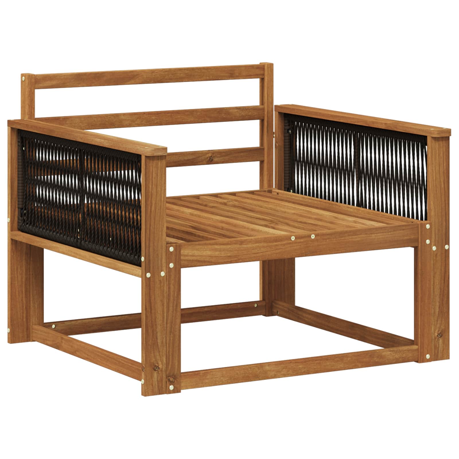 vidaXL Buiten Midden Sofa Massief Acaciahout Naturel