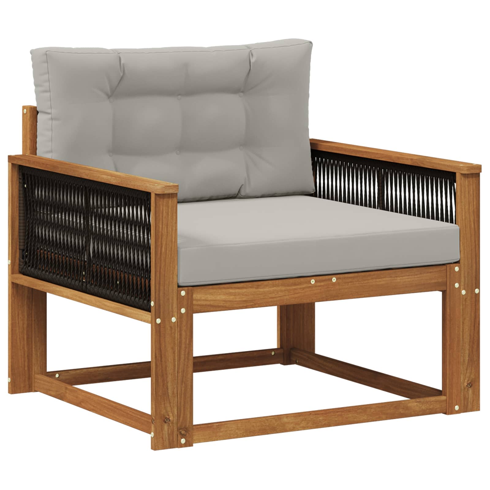 vidaXL Buiten Midden Sofa Massief Acaciahout Naturel
