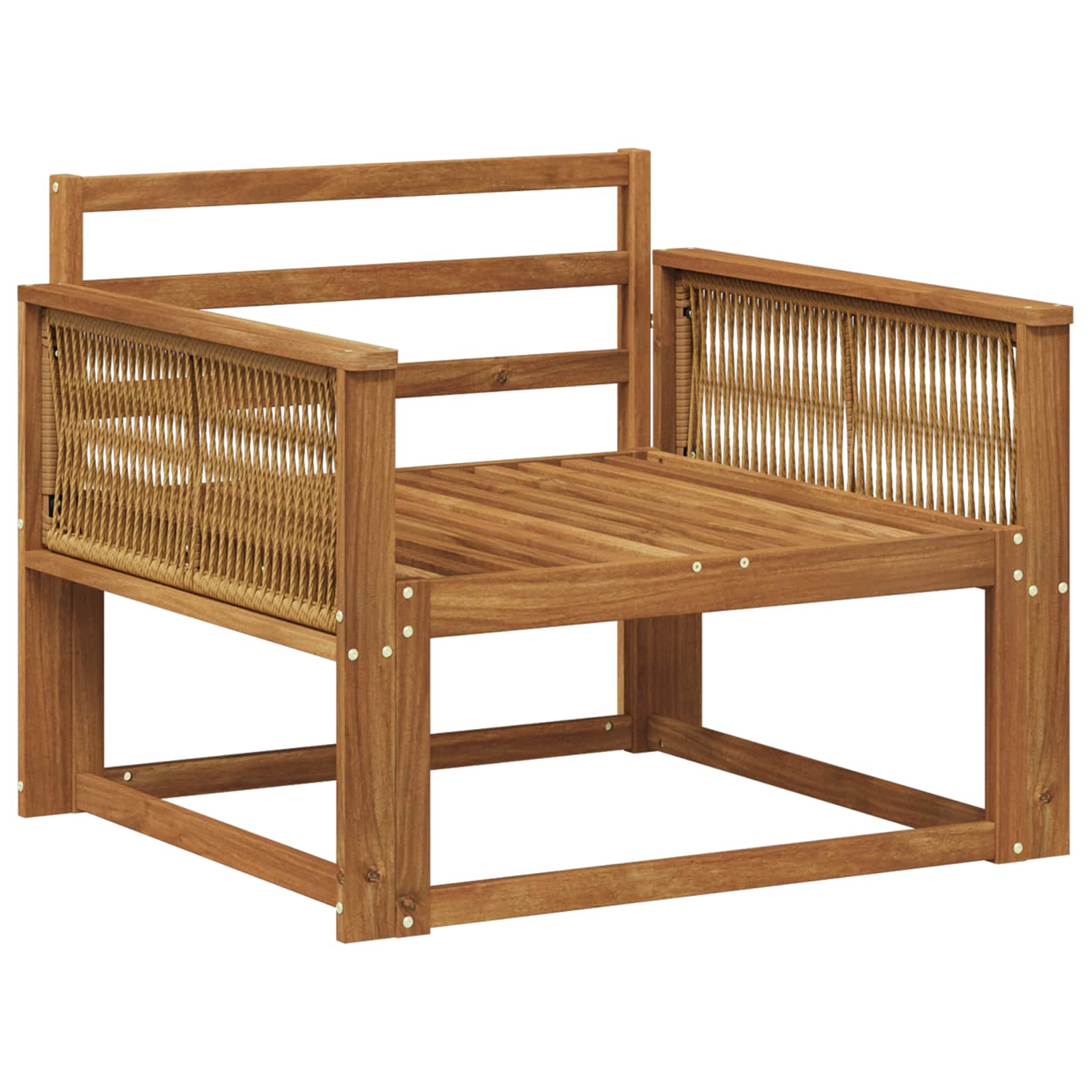 vidaXL Buiten Midden Sofa Massief Acaciahout Naturel