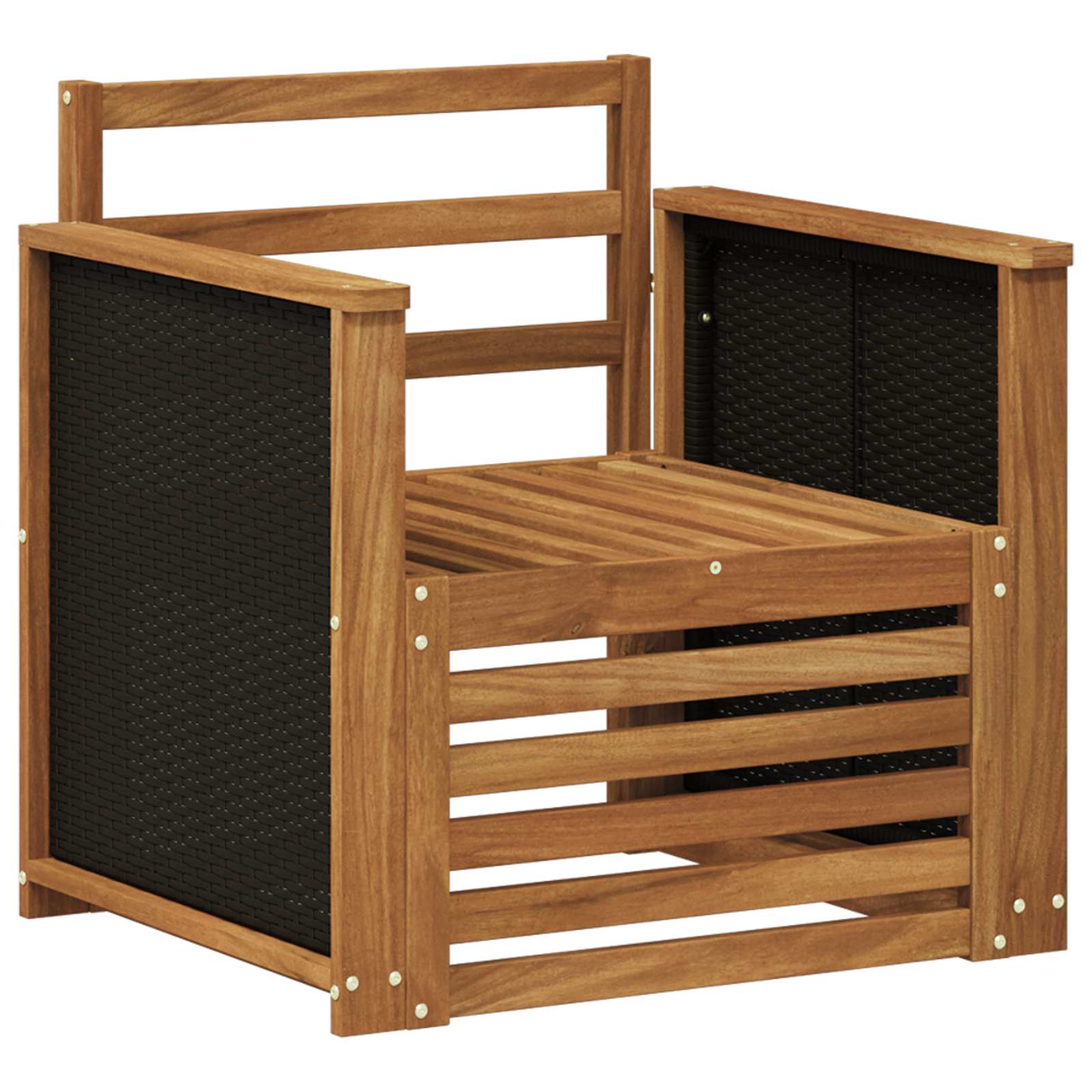 vidaXL Buiten bankenset Naturel 67 x 63 x 73 cm Massief Acaciahout