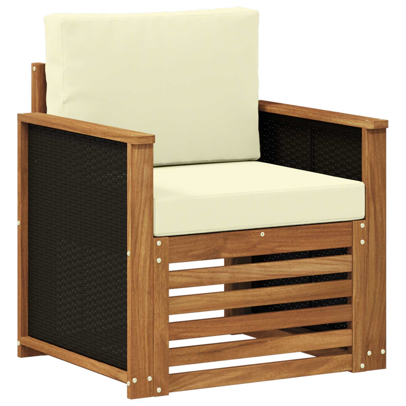 vidaXL Buiten bankenset Naturel 67 x 63 x 73 cm Massief Acaciahout