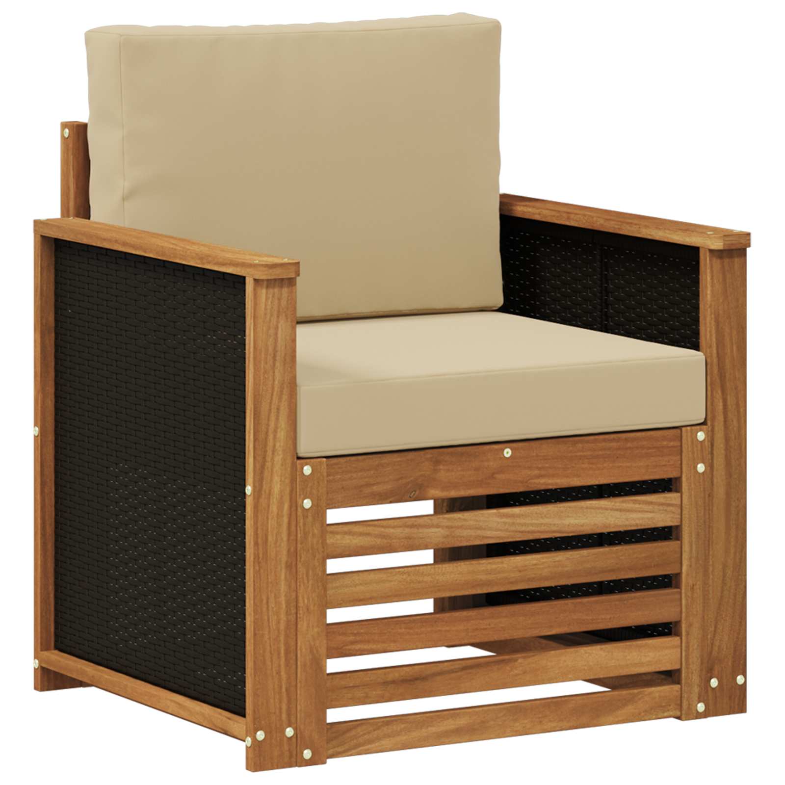 vidaXL Buiten bankenset Naturel 67 x 63 x 73 cm Massief Acaciahout