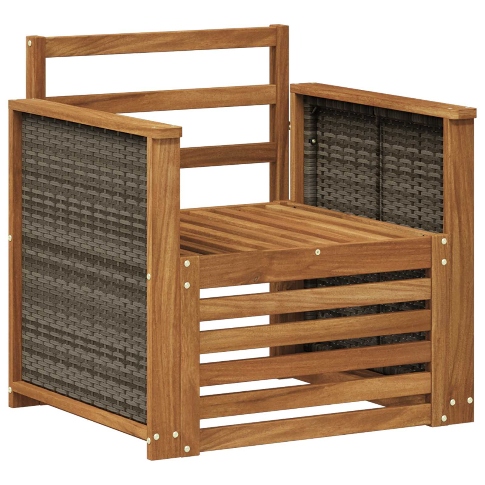 vidaXL Buiten bankenset Naturel 67 x 63 x 73 cm Massief Acaciahout