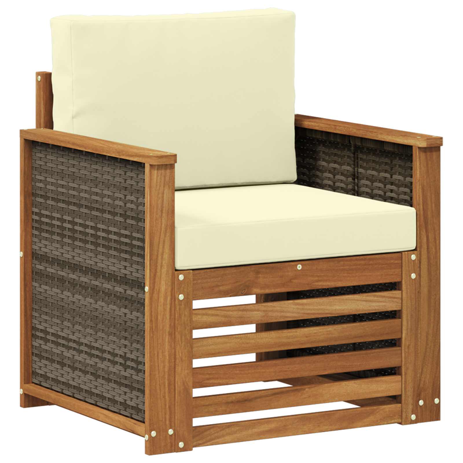 vidaXL Buiten bankenset Naturel 67 x 63 x 73 cm Massief Acaciahout