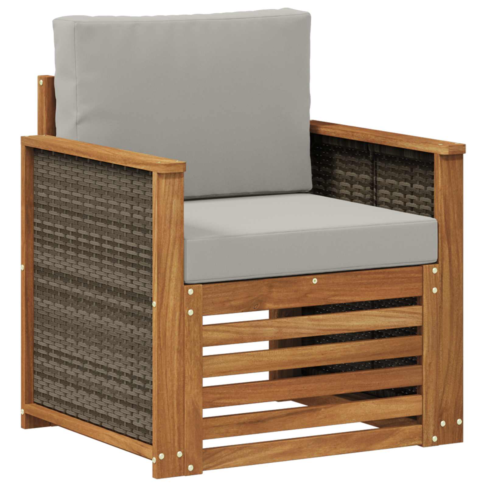 vidaXL Buiten bankenset Naturel 67 x 63 x 73 cm Massief Acaciahout