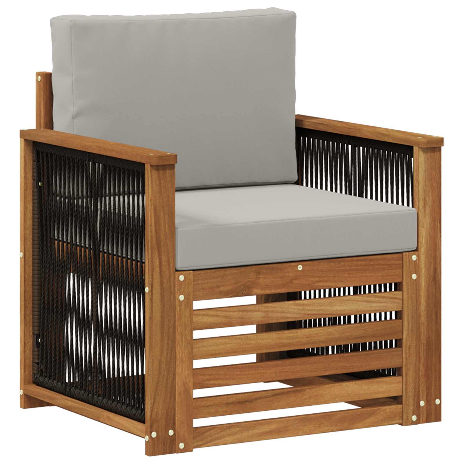 vidaXL Buiten bankenset Naturel 67 x 63 x 73 cm Massief Acaciahout