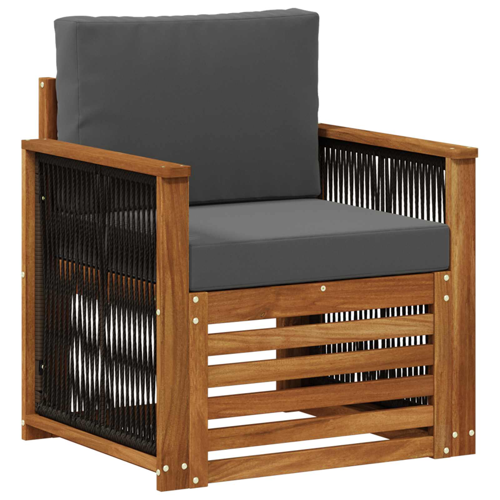 vidaXL Buiten bankenset Naturel 67 x 63 x 73 cm Massief Acaciahout