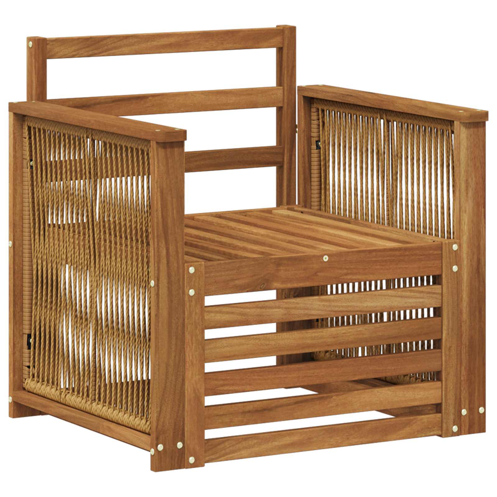 vidaXL Buiten bankenset Naturel 67 x 63 x 73 cm Massief Acaciahout