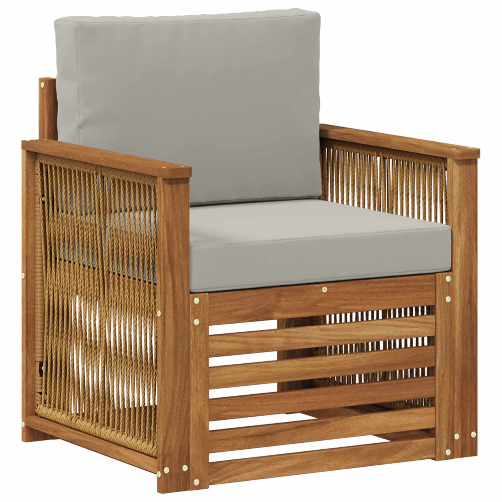 vidaXL Buiten bankenset Naturel 67 x 63 x 73 cm Massief Acaciahout