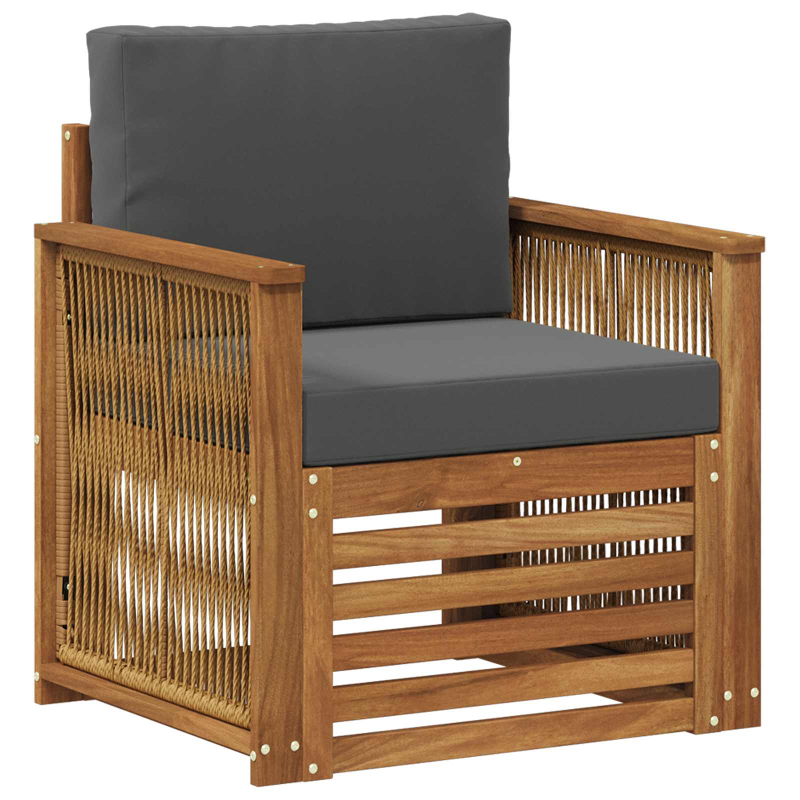 vidaXL Buiten bankenset Naturel 67 x 63 x 73 cm Massief Acaciahout