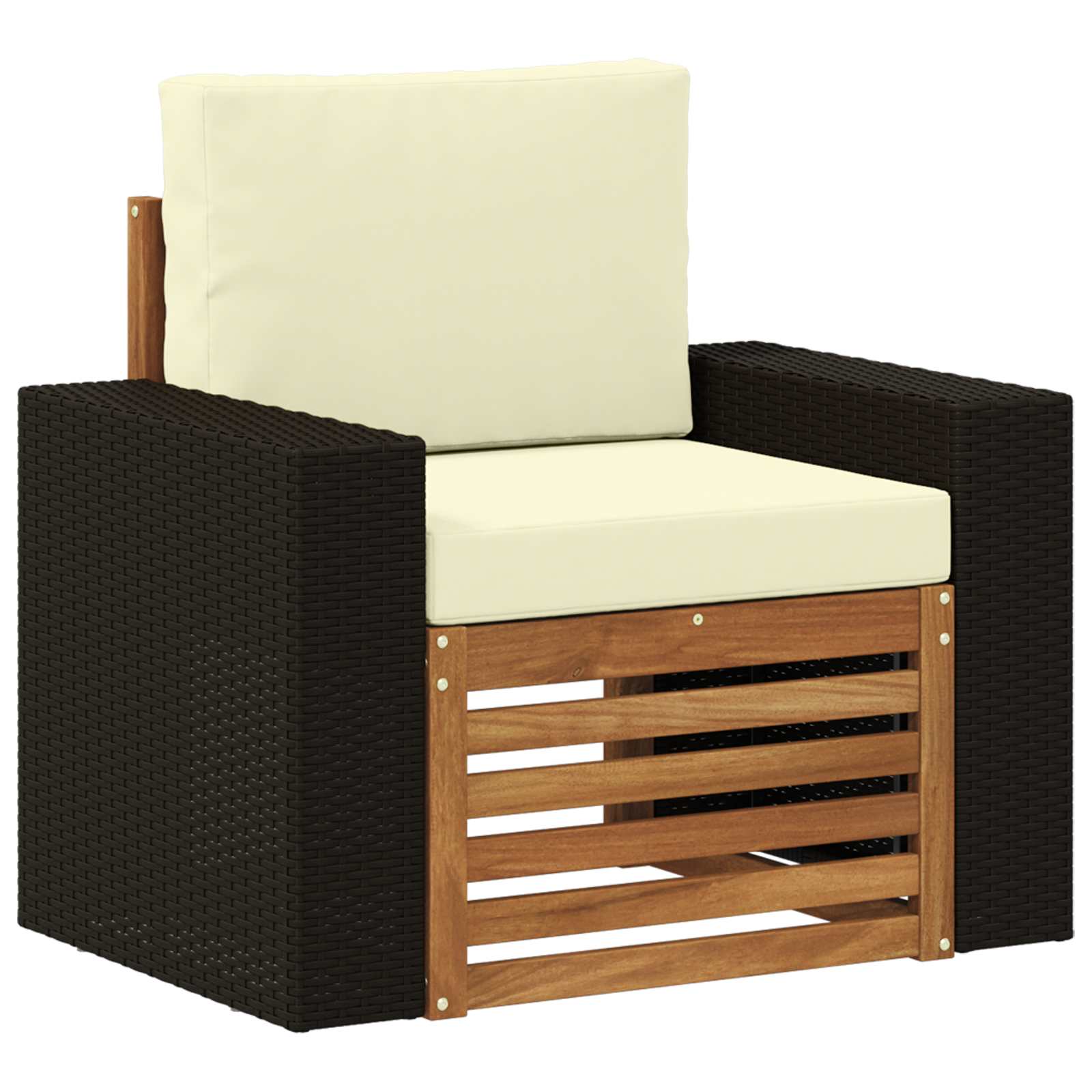 vidaXL Buiten bankenset Naturel 67 x 63 x 73 cm Massief Acaciahout