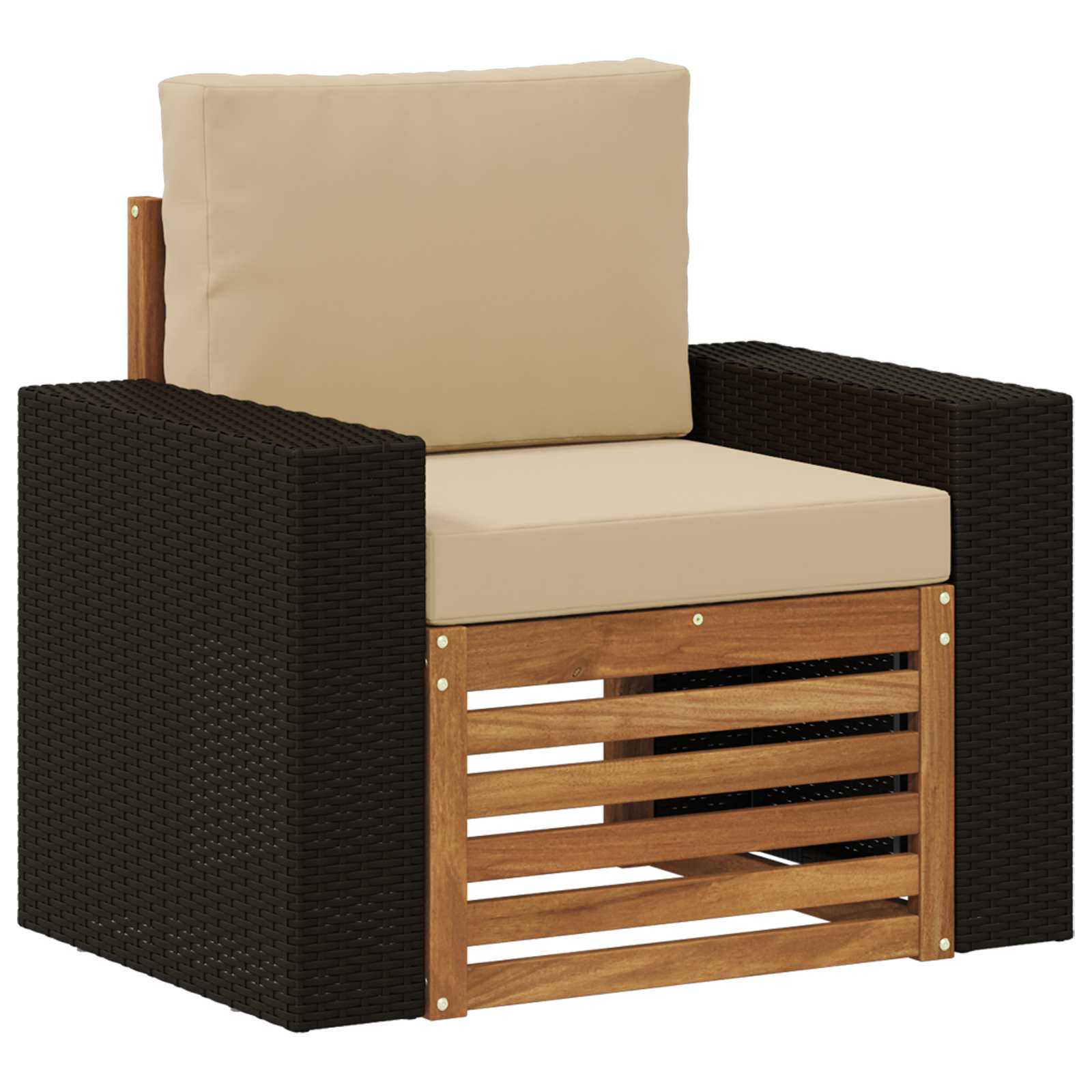 vidaXL Buiten bankenset Naturel 67 x 63 x 73 cm Massief Acaciahout