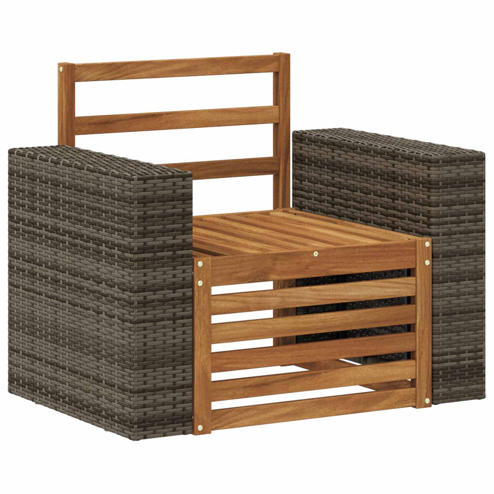 vidaXL Buiten bankenset Naturel 67 x 63 x 73 cm Massief Acaciahout