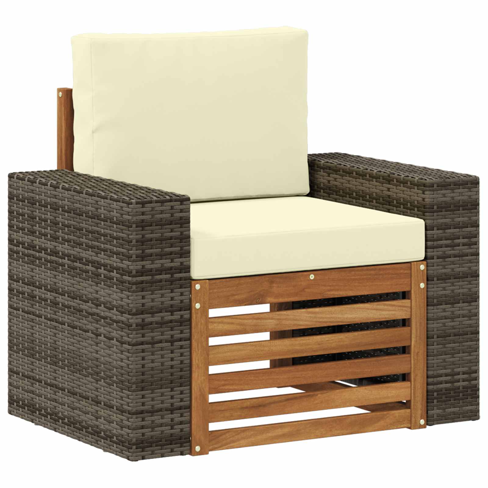 vidaXL Buiten bankenset Naturel 67 x 63 x 73 cm Massief Acaciahout