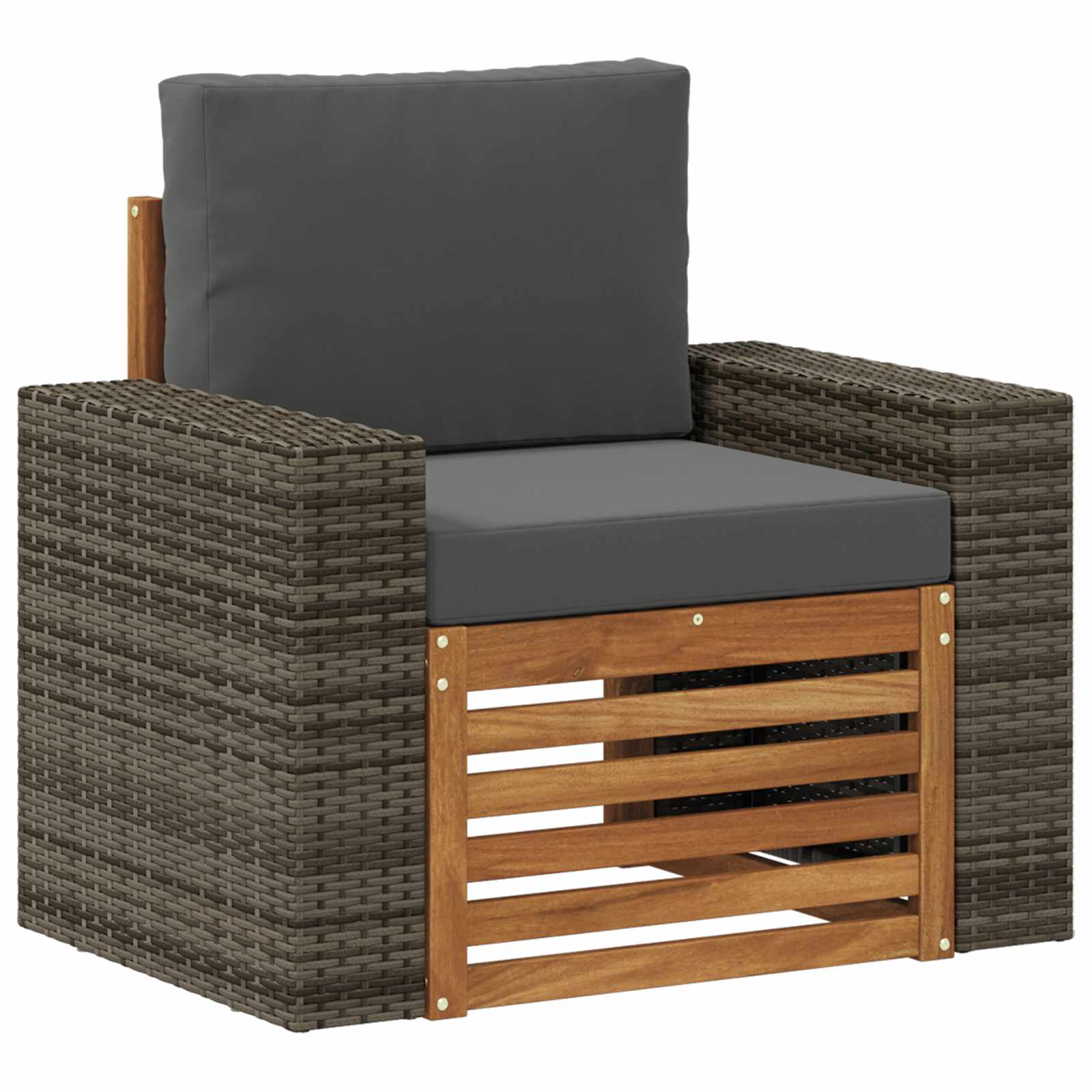 vidaXL Buiten bankenset Naturel 67 x 63 x 73 cm Massief Acaciahout
