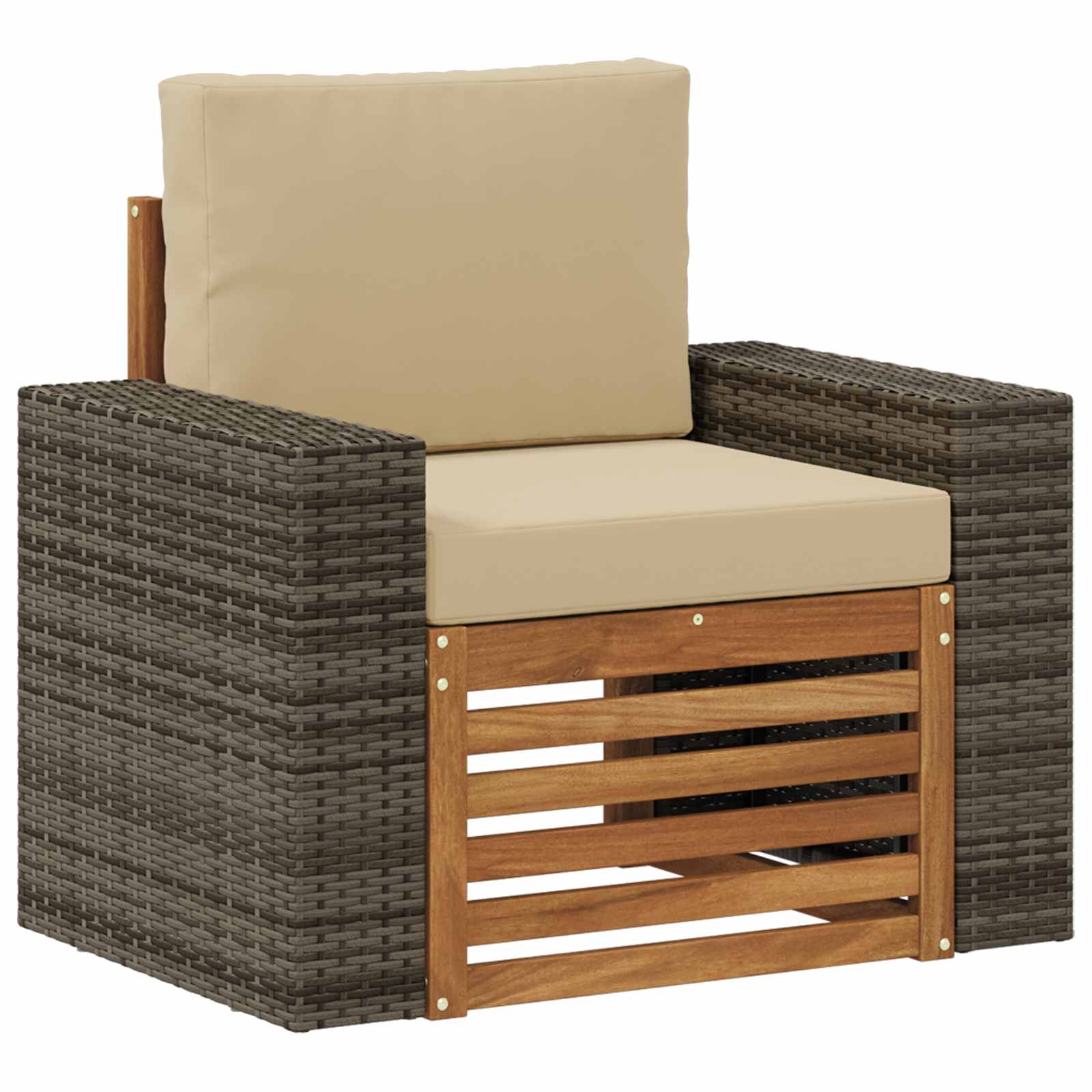 vidaXL Buiten bankenset Naturel 67 x 63 x 73 cm Massief Acaciahout