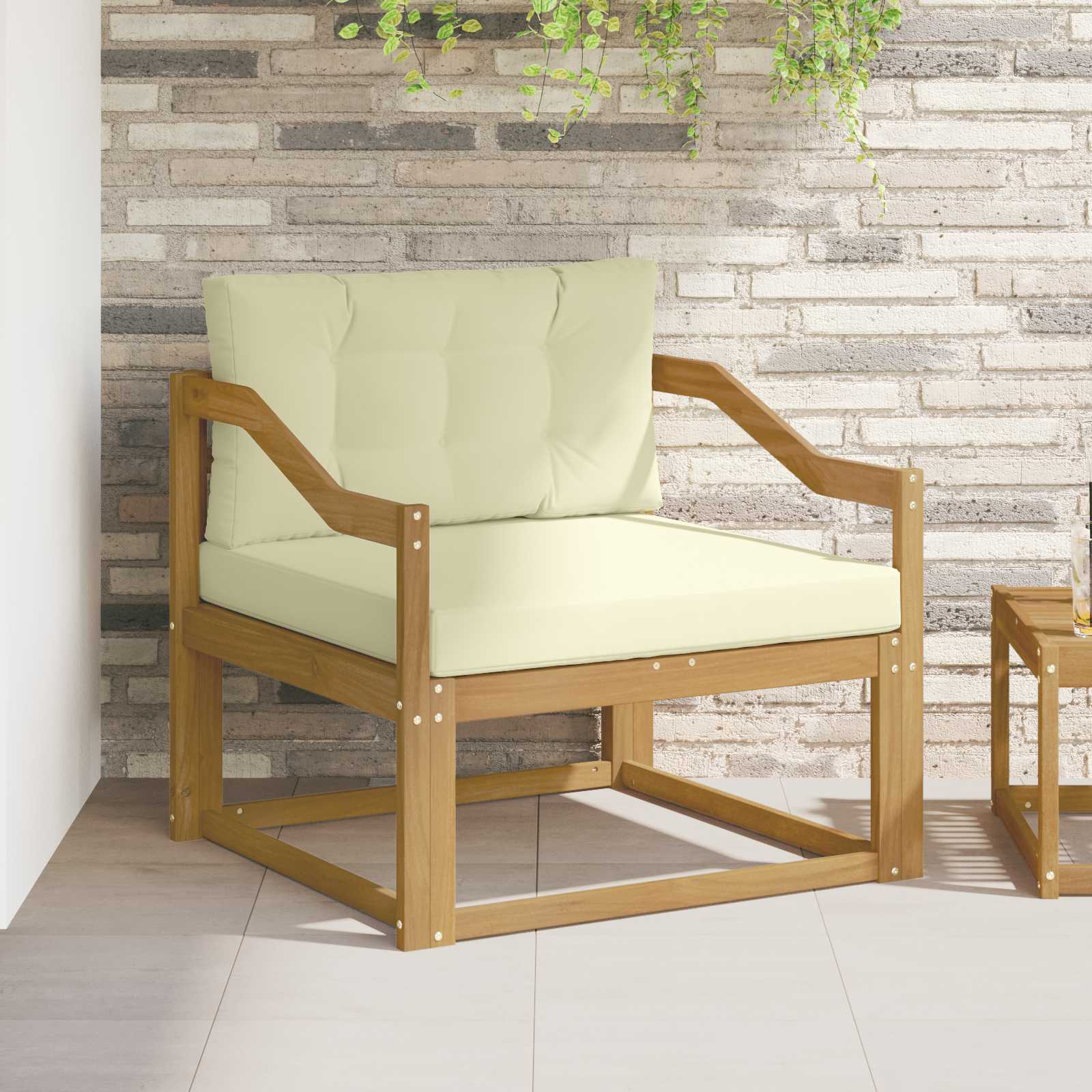 vidaXL Buiten Midden Sofa Massief Acaciahout Naturel