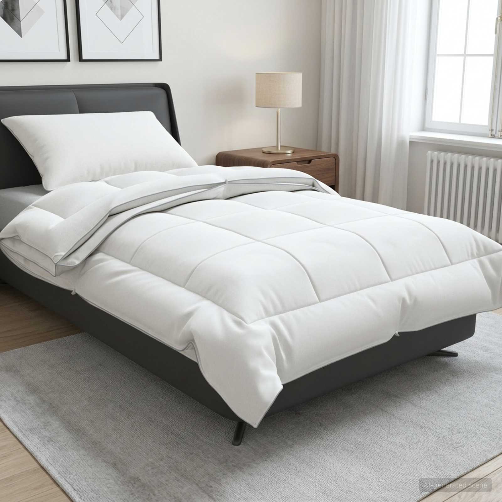 vidaXL Dekbed en Kussen Set 2 st 135x200 cm 4 seizoenen 200+300 GSM