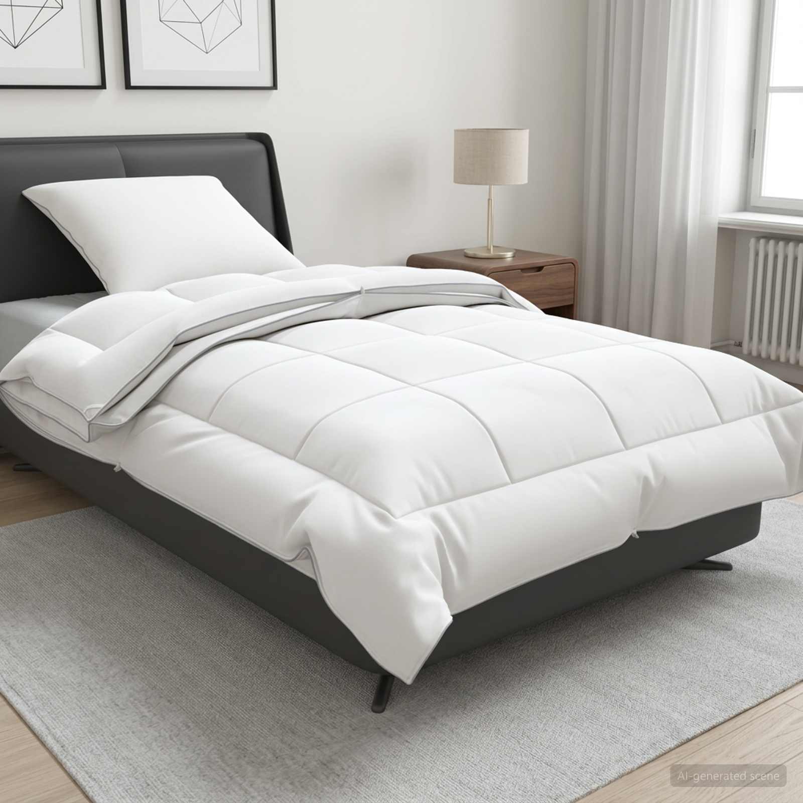 vidaXL Dekbed en Kussen Set 2 st 135x200 cm 4 seizoenen 200+300 GSM