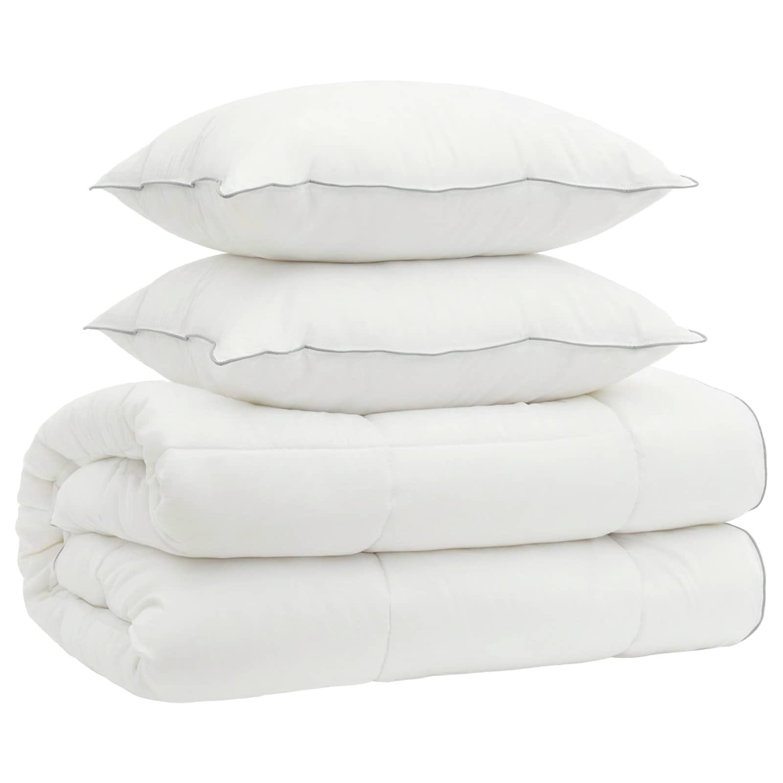 vidaXL Dekbed en Kussen Set 3 st 200x200 cm 4 seizoenen 140+220 GSM