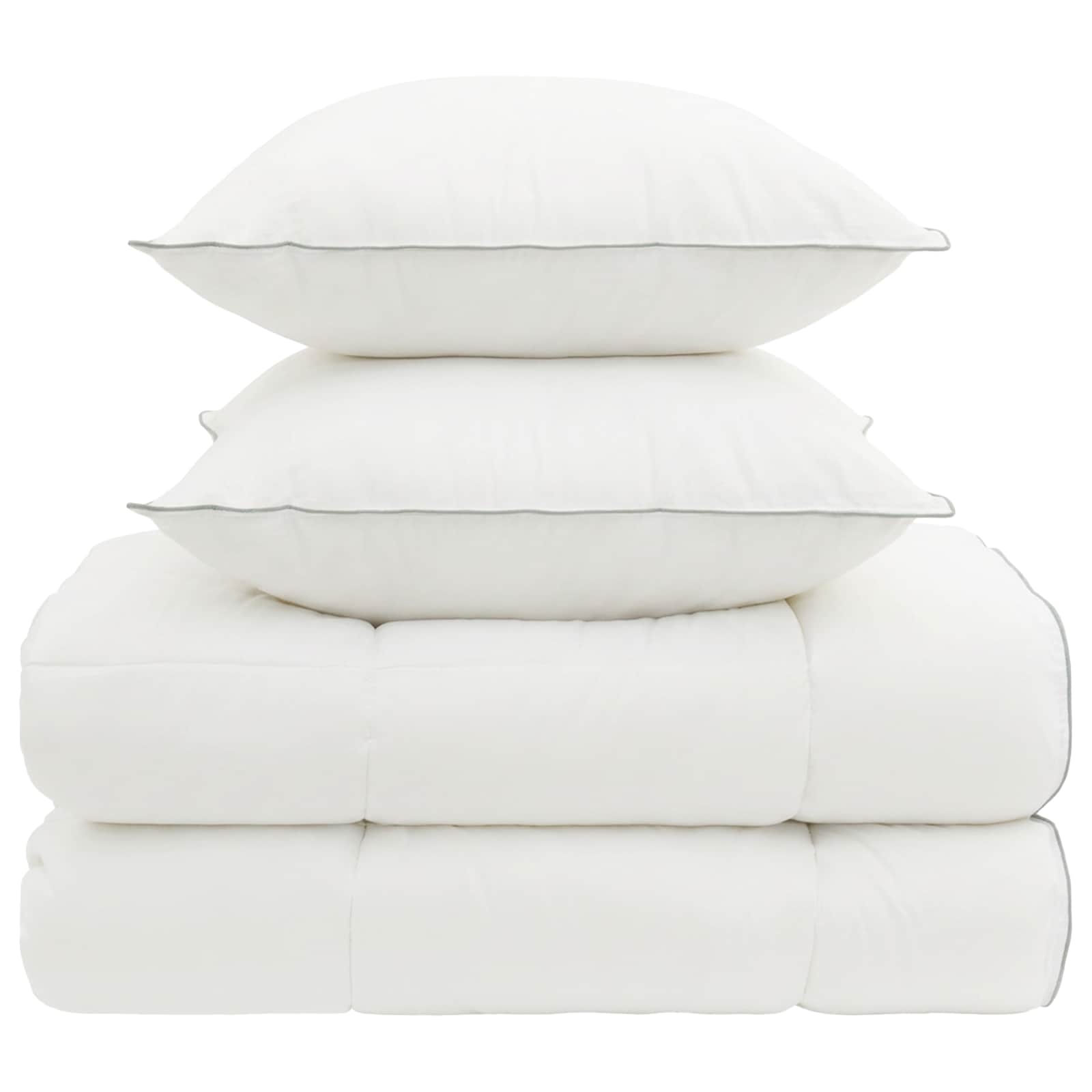 vidaXL Dekbed en Kussen Set 3 st 200x200 cm 4 seizoenen 140+220 GSM
