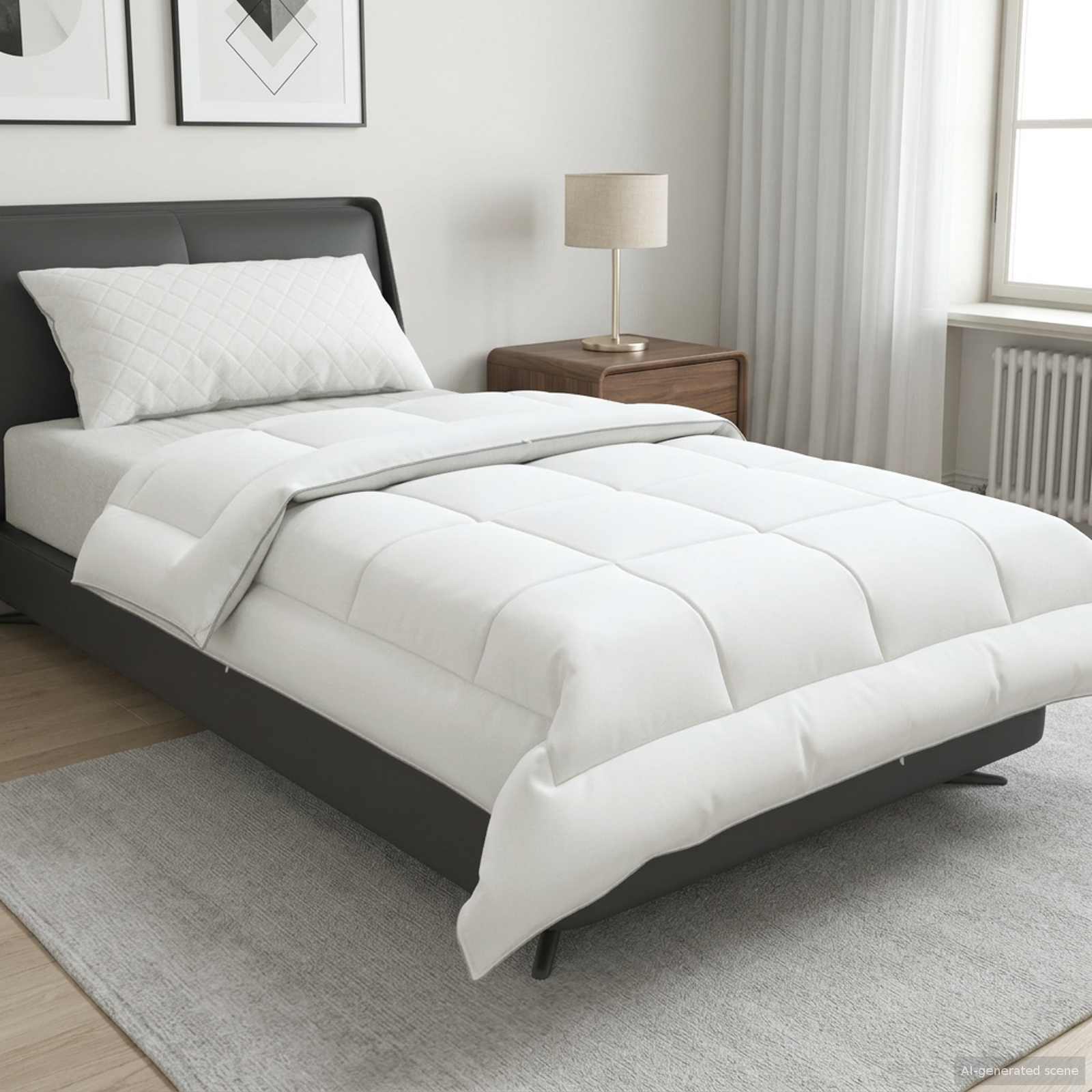 vidaXL Dekbed FULDA 137 x 200 cm 4 seizoenen 210 GSM 90% Gansendons