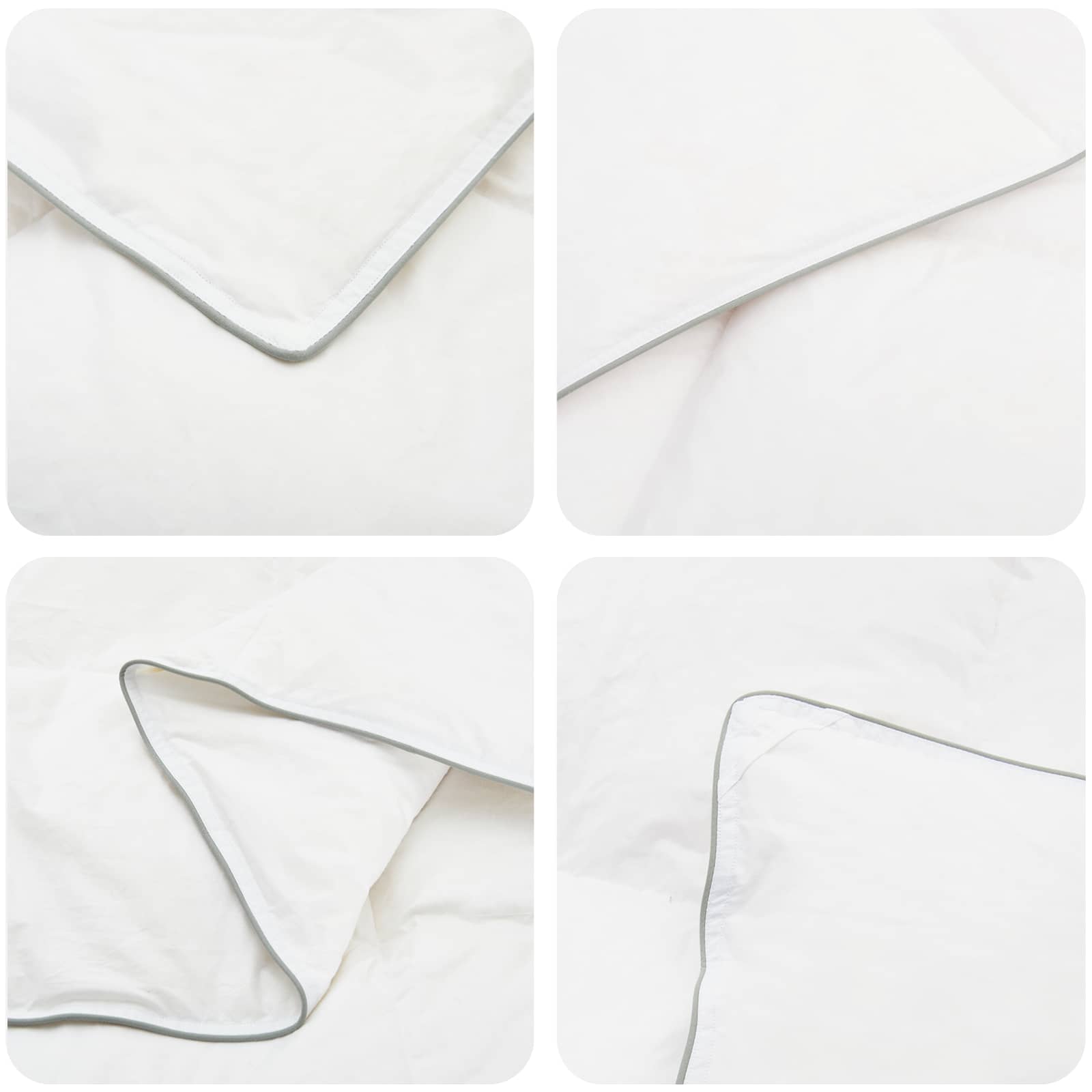 vidaXL 90% ganzen dons dekbedset FULDA 2 st 135 x 200 cm Zomer 100 GSM