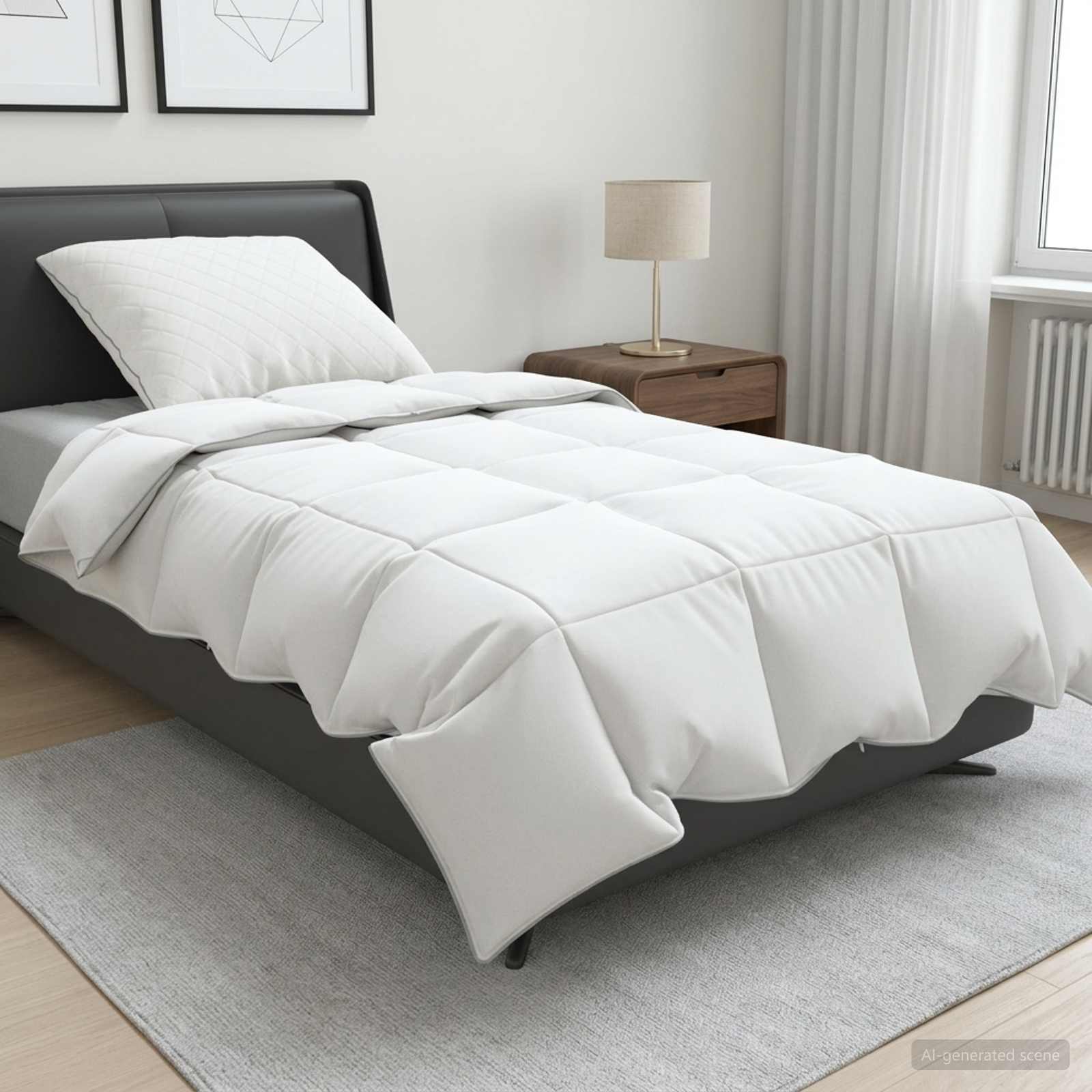 vidaXL 90% ganzen dons dekbedset FULDA 2 st 135 x 200 cm Zomer 100 GSM