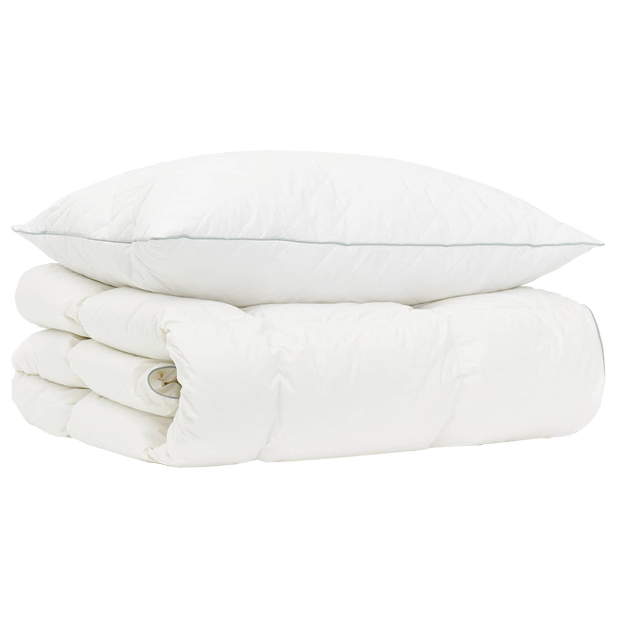 vidaXL 90% ganzen dons dekbedset FULDA 2 st 135 x 200 cm 210 GSM Wit
