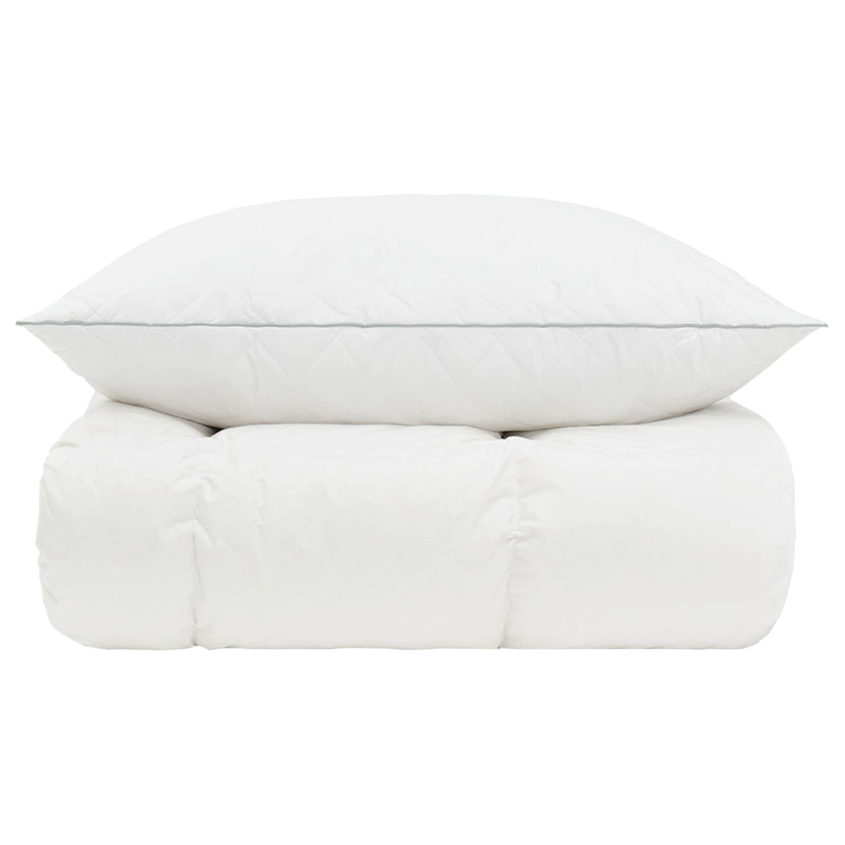 vidaXL 90% ganzen dons dekbedset FULDA 2 st 135 x 200 cm Winter Wit