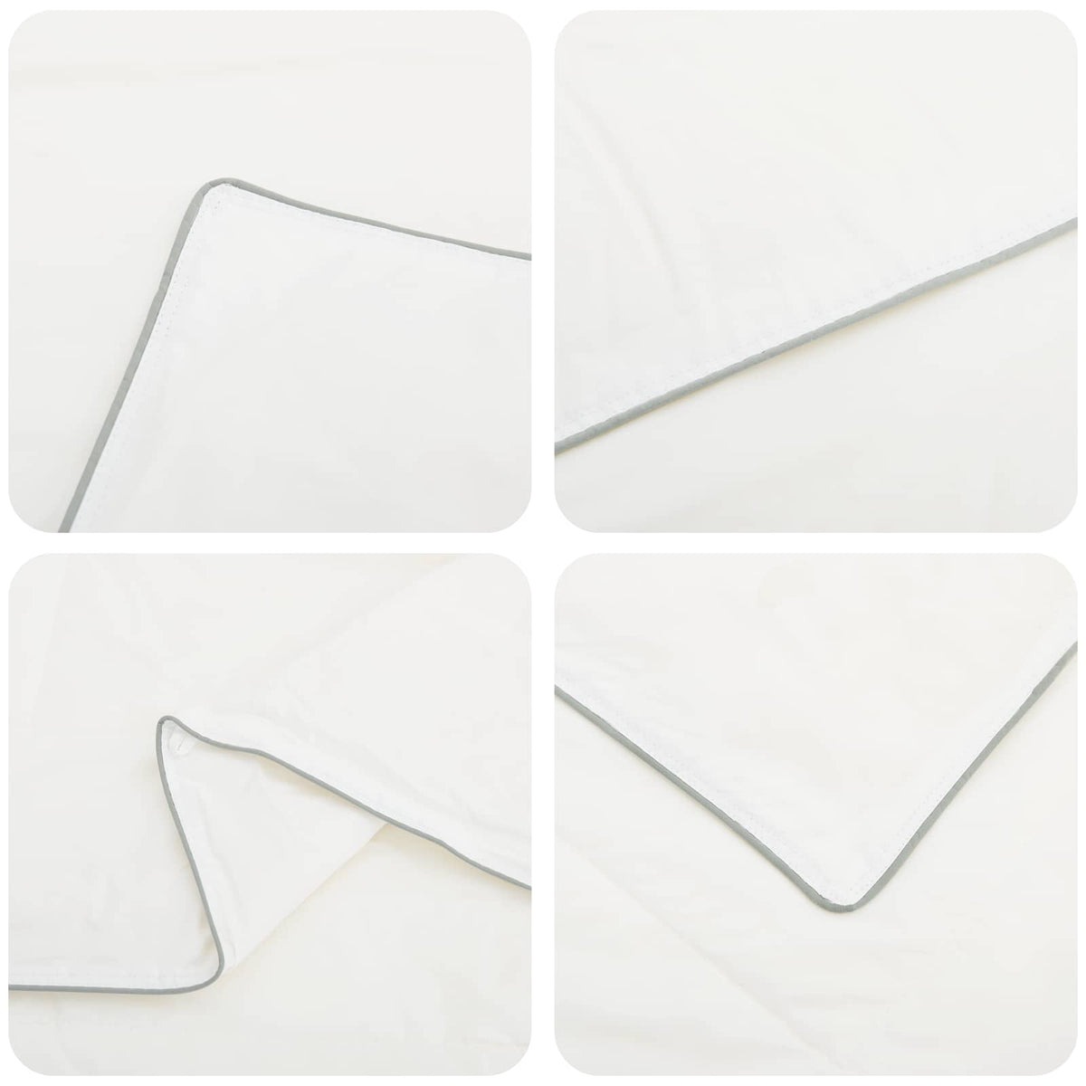vidaXL 90% ganzen dons dekbedset FULDA 2 st 135 x 200 cm Winter Wit
