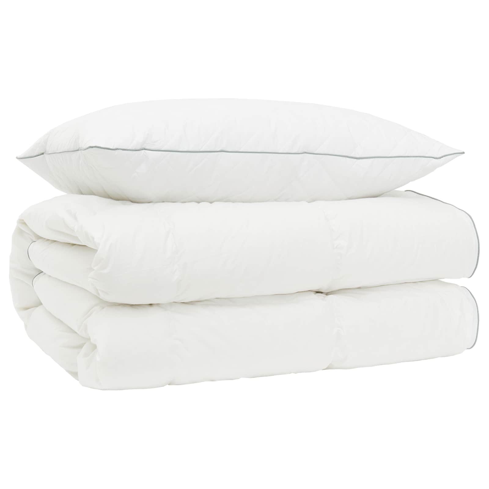 vidaXL 90% ganzen dons dekbedset FULDA 2 st 135 x 200 cm 310 GSM Wit