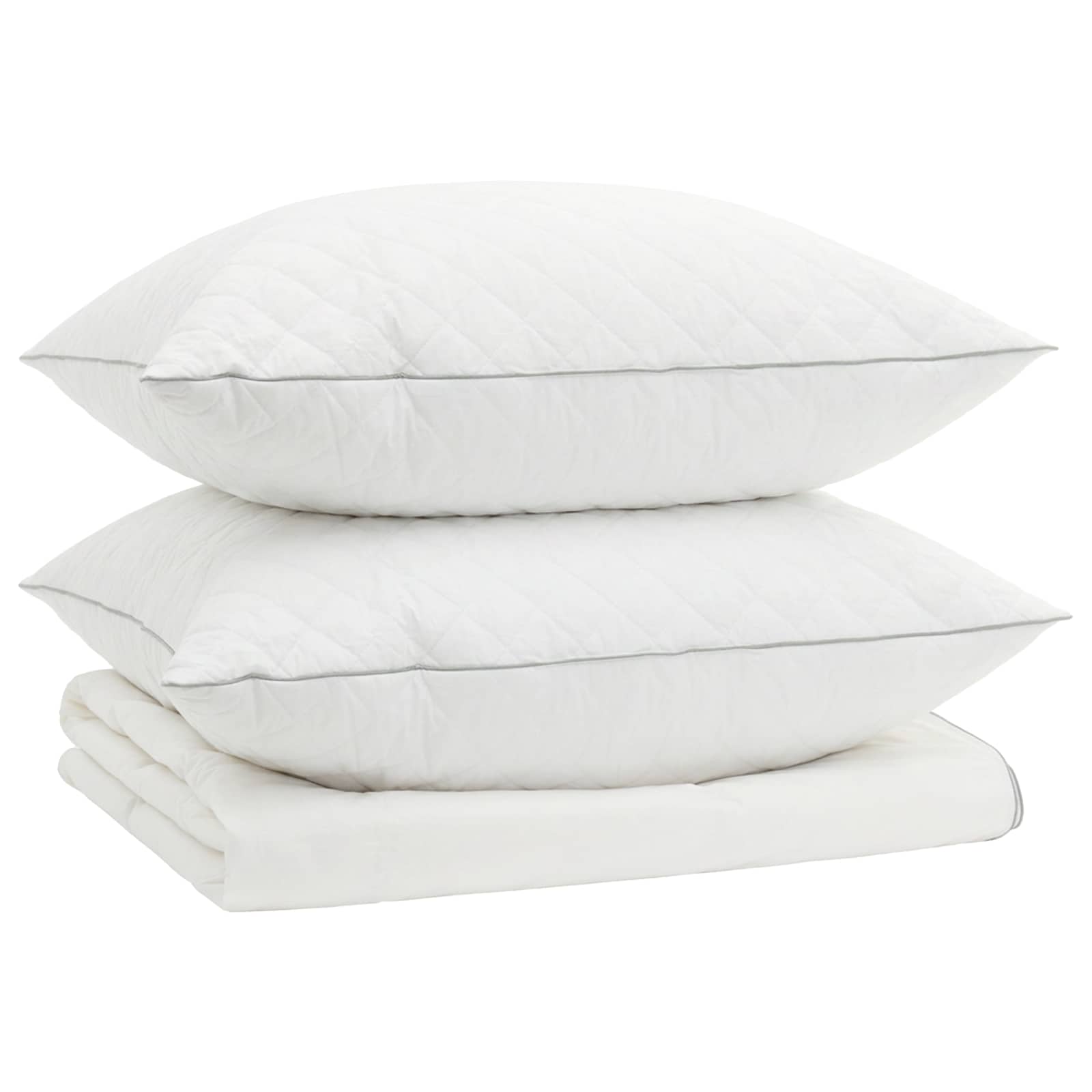 vidaXL 90% ganzen dons dekbedset FULDA 3 st 200 x 200 cm Zomer 100 GSM